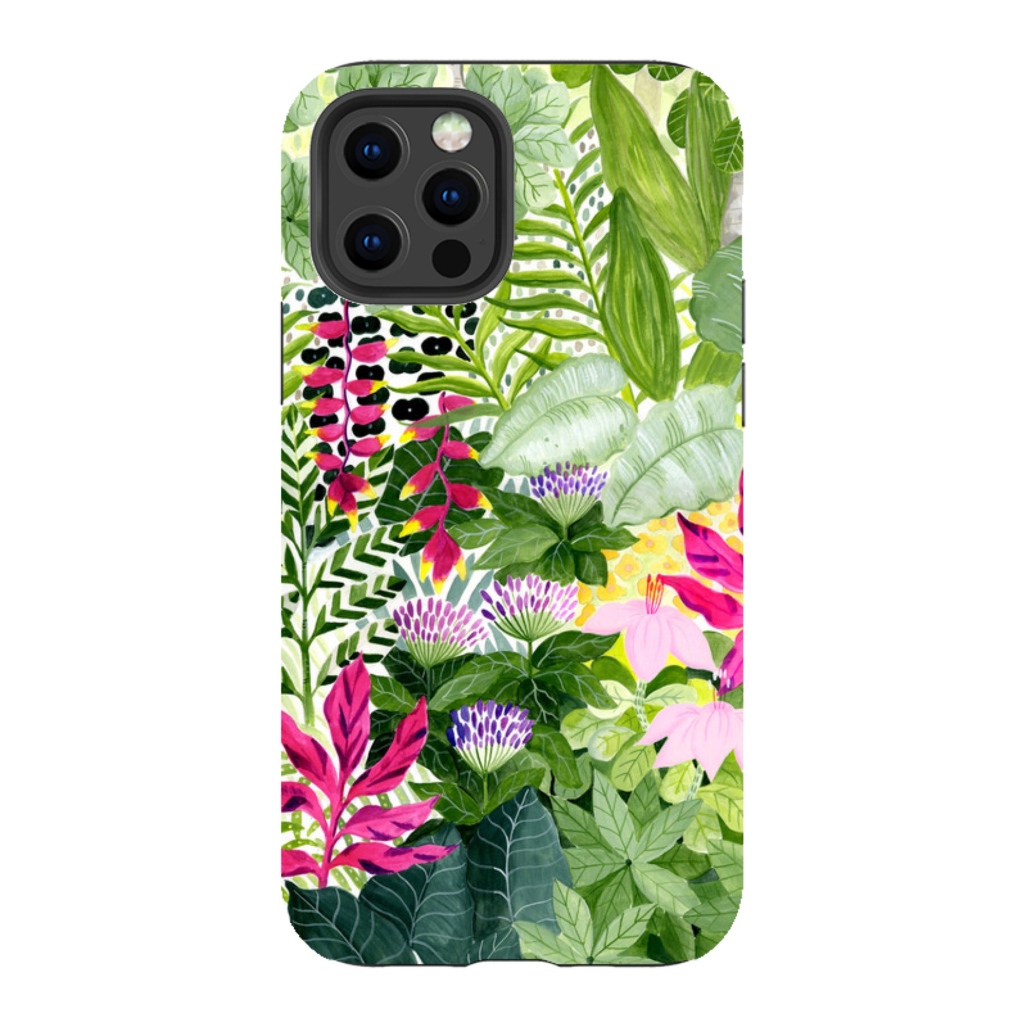 iPhone Tough Case - Pink Botanical By Bex Parkin