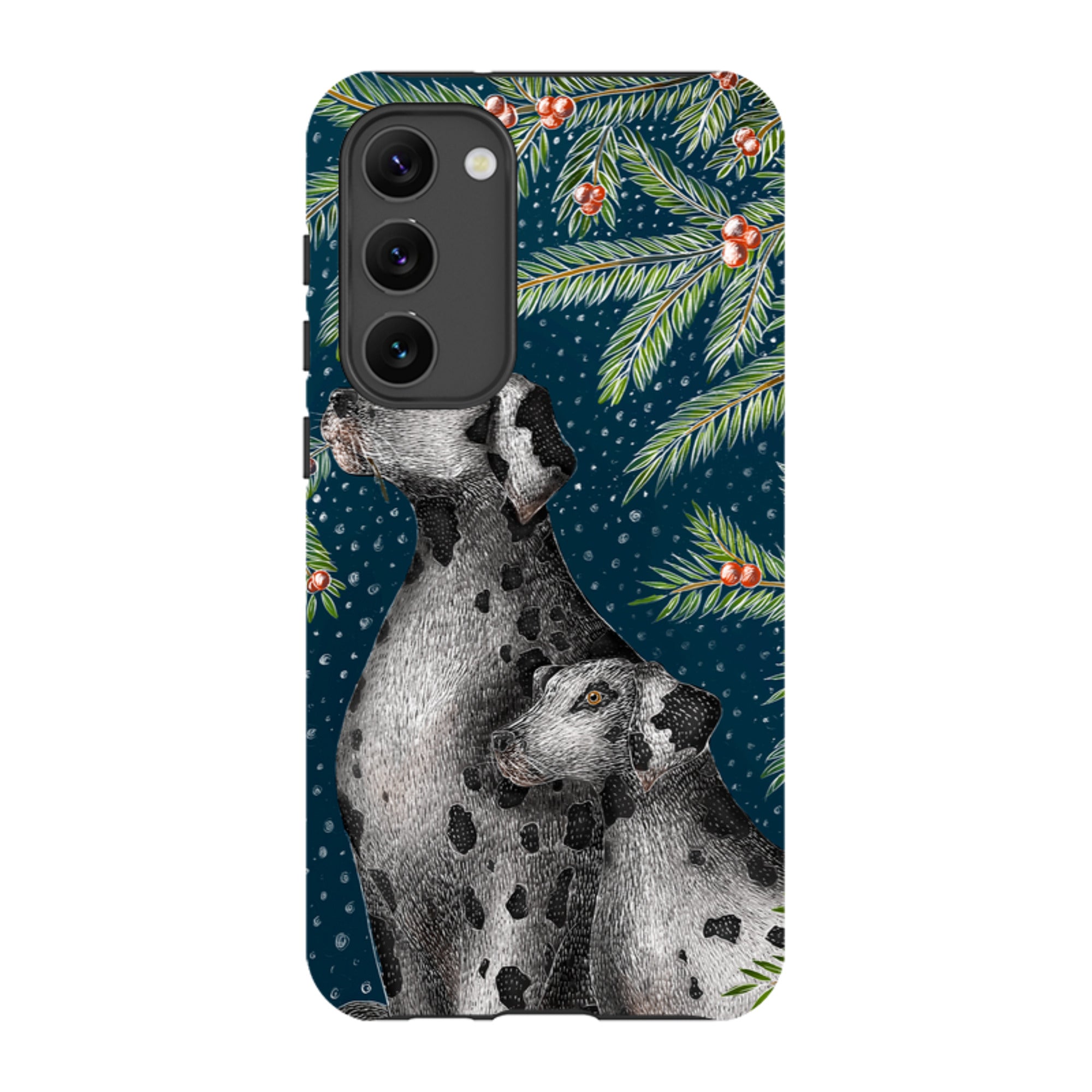 Samsung Tough Case - Christmas Dalmatians By Catherine Rowe