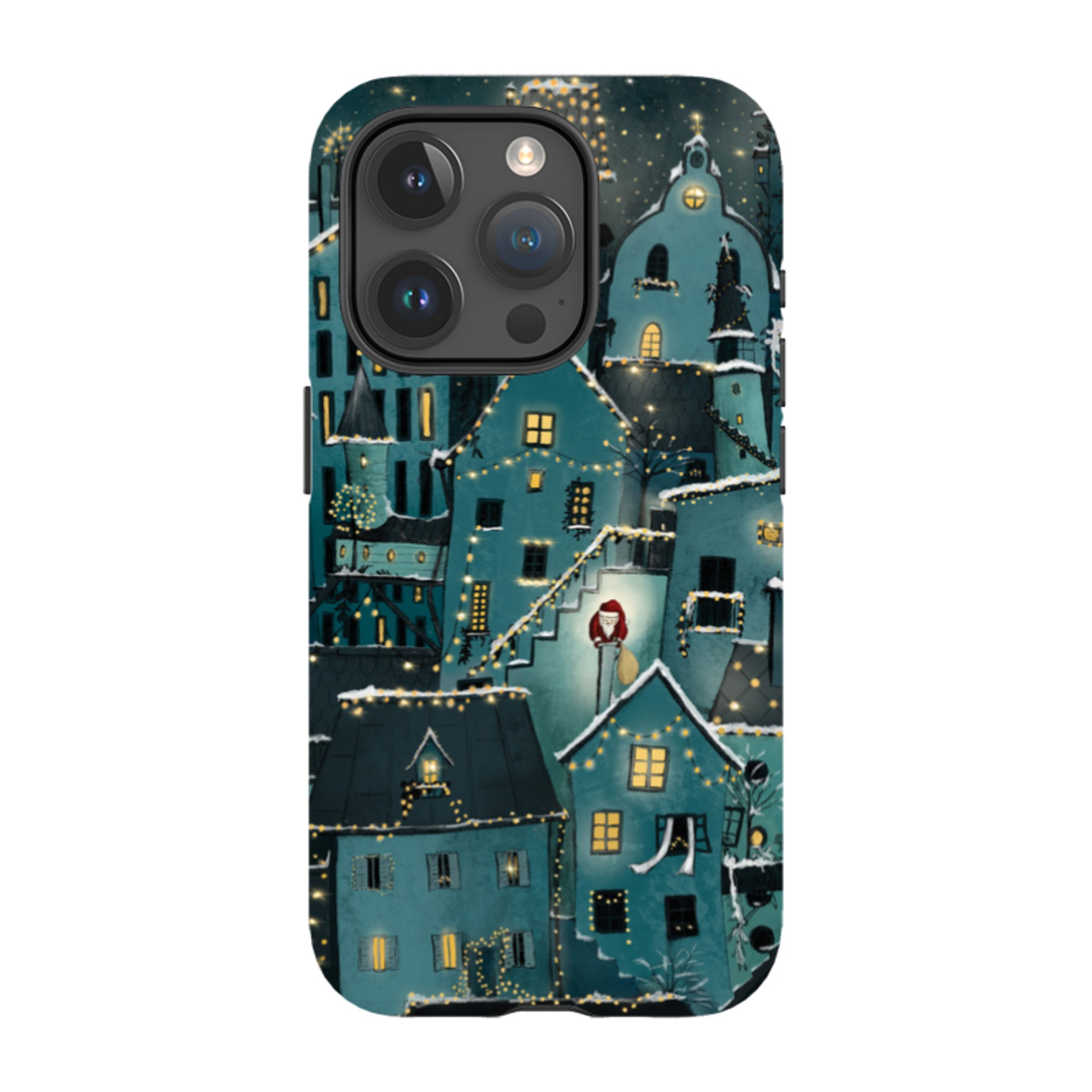 iPhone Tough Case - Citywinkles Blue By Maja Lindberg