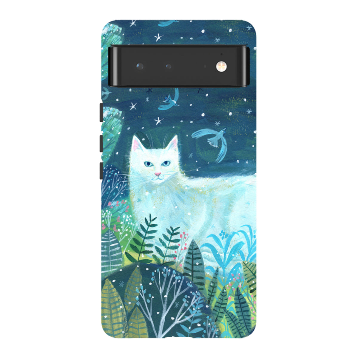 Google Tough Case - White Cat By Mary Stubberfield