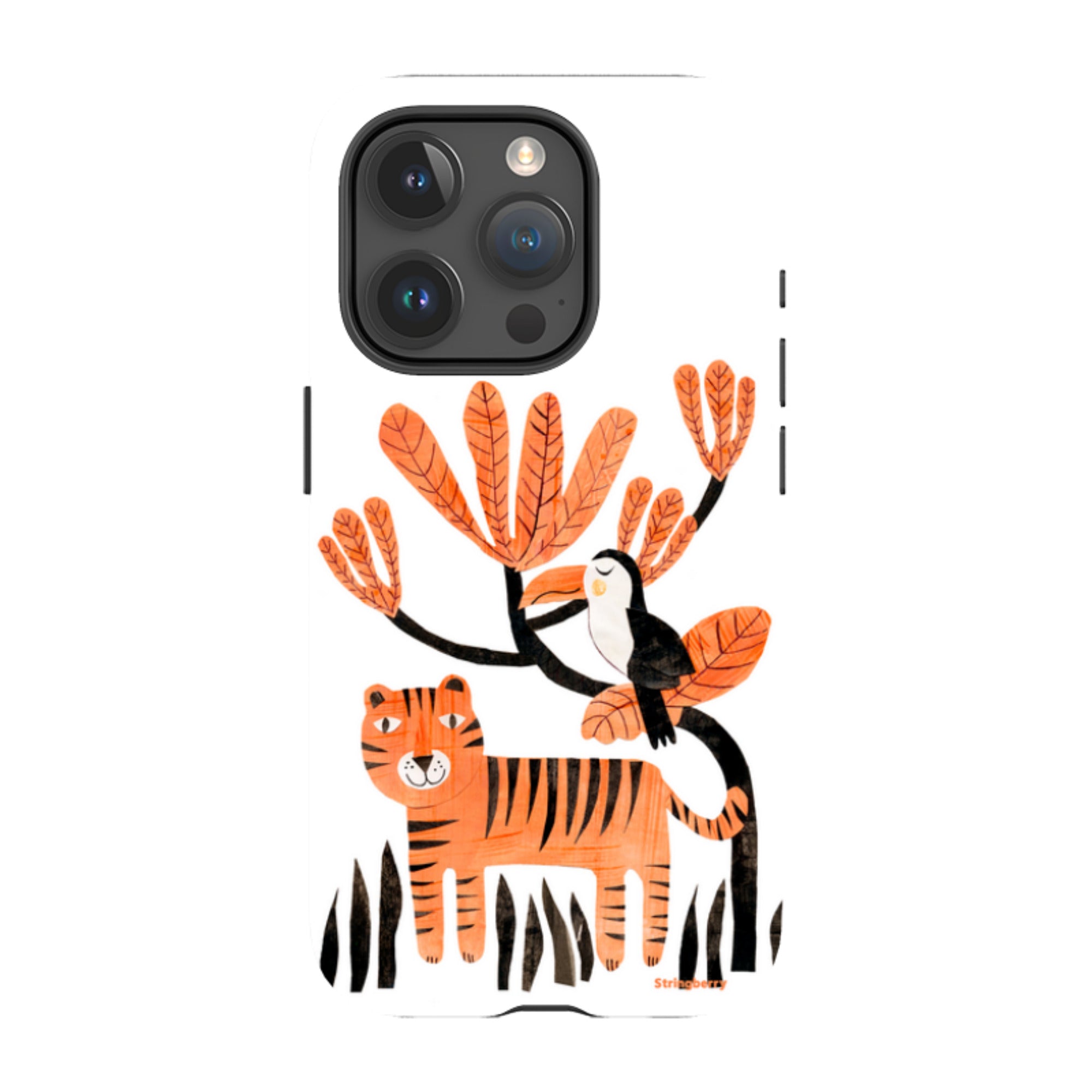 iPhone Tough Case - Tiger And Toucan By Tracey English