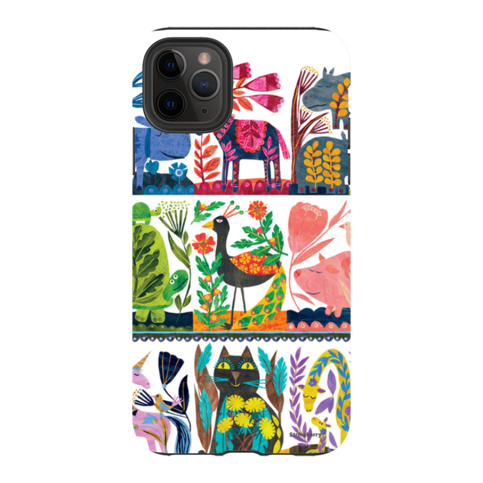iPhone Tough Case - Folk Colour By Tracey English