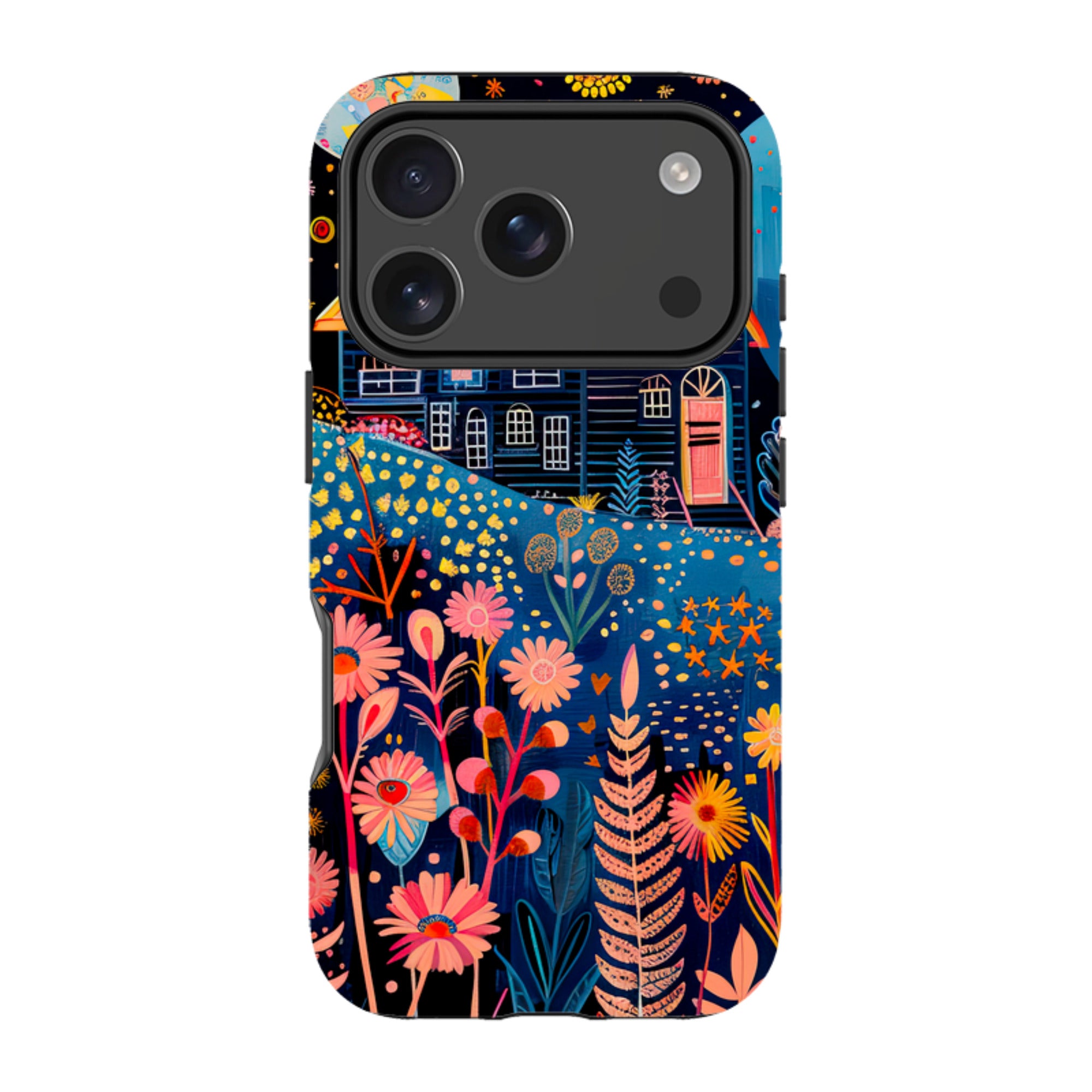 iPhone MagSafe Tough Case - Folk Art House V