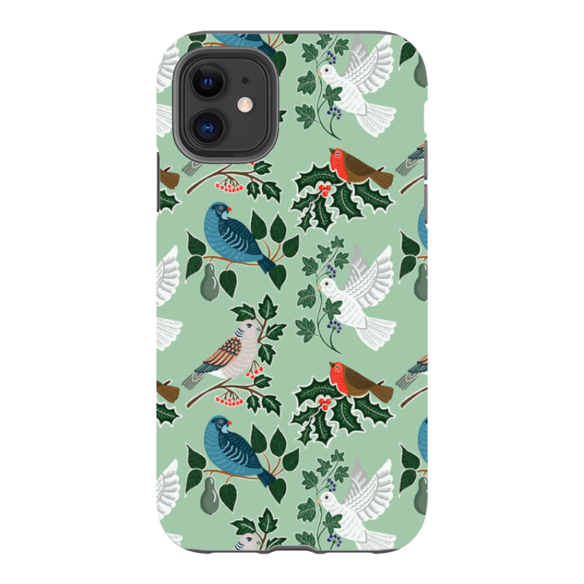 iPhone Tough Case - Winter Birds-1 By kate Heiss