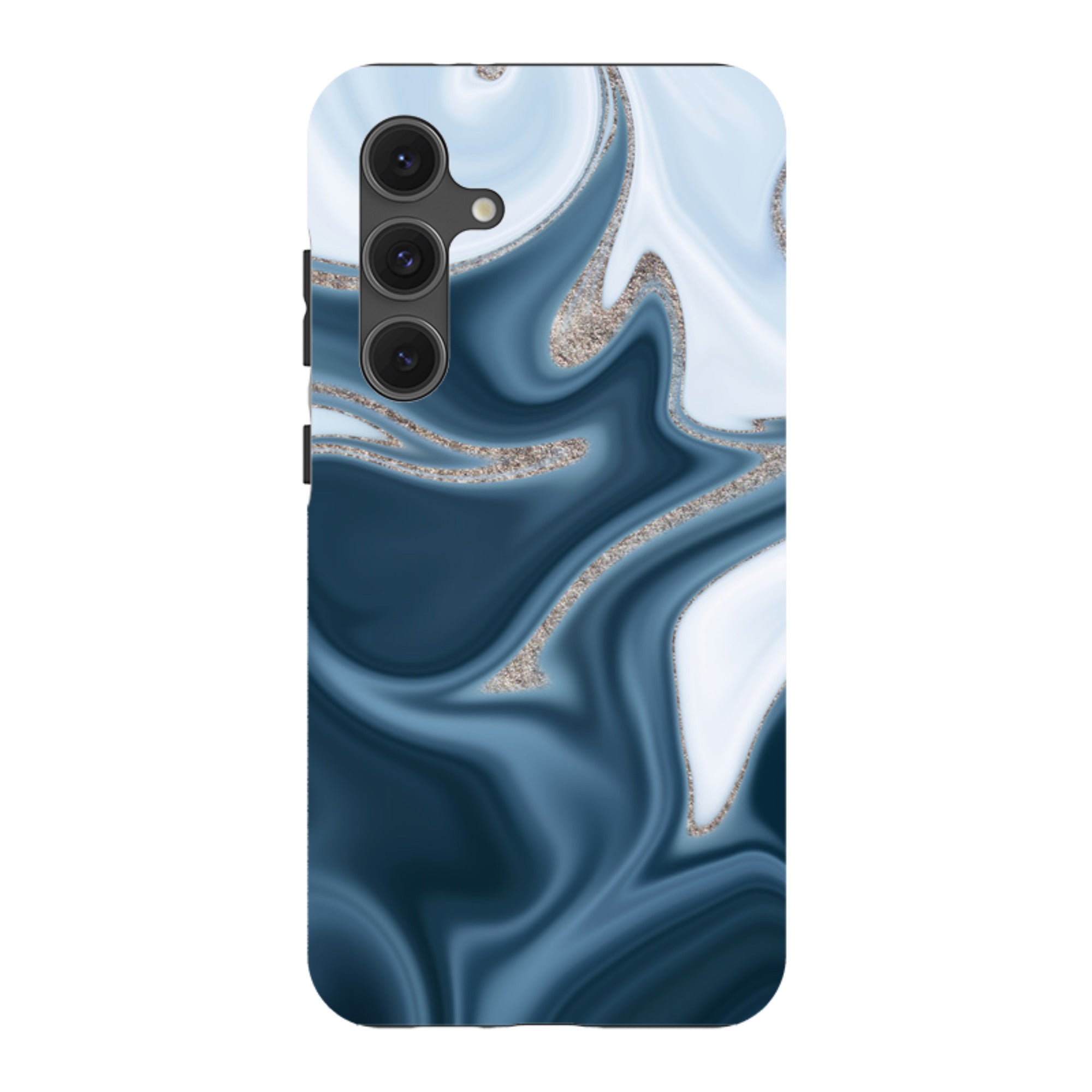 Samsung Tough Case - Blue Ice (case does not glitter)