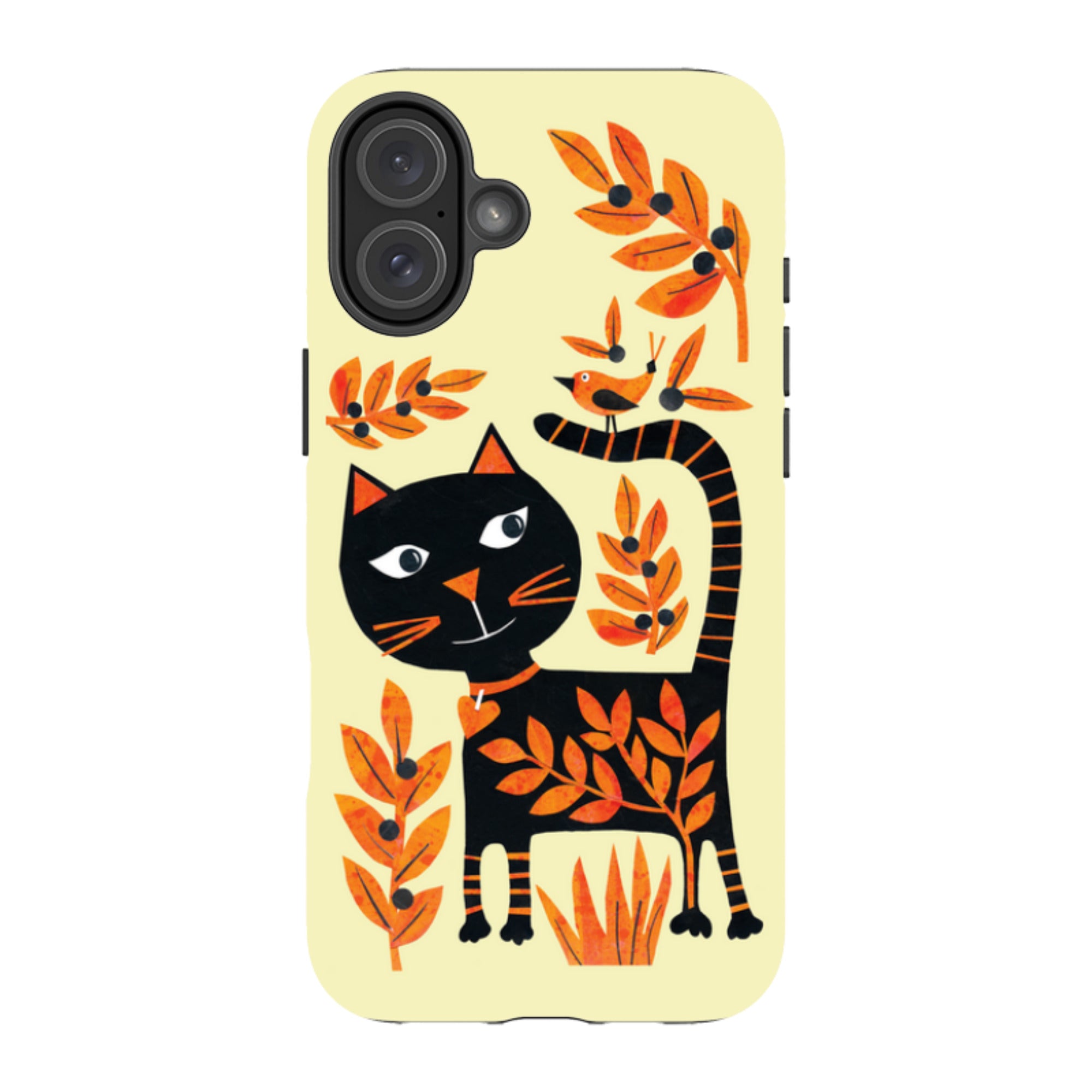 iPhone MagSafe Tough Case - Halloween Folk Cat By Tracey English