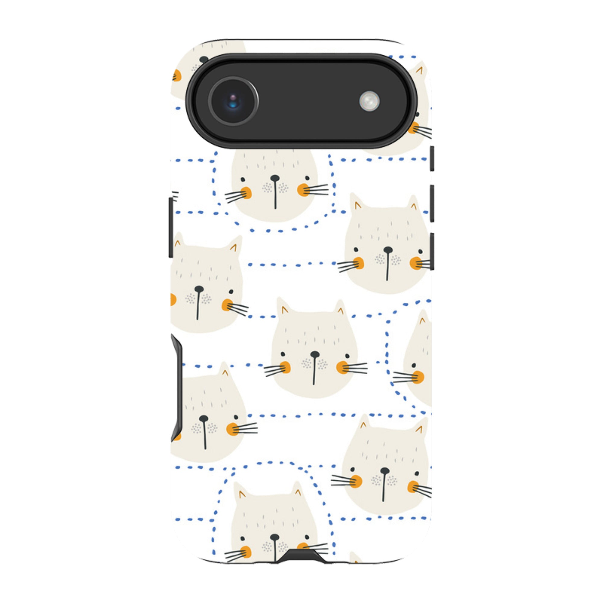 iPhone Tough Case - Cat Tiles
