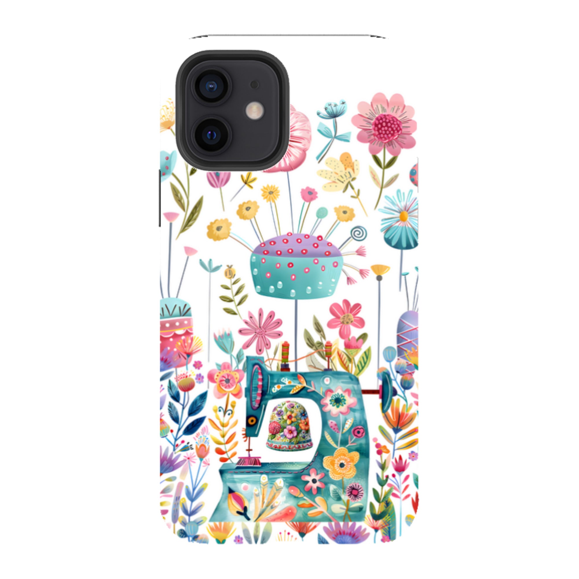iPhone Case - Floral Sewing Machine