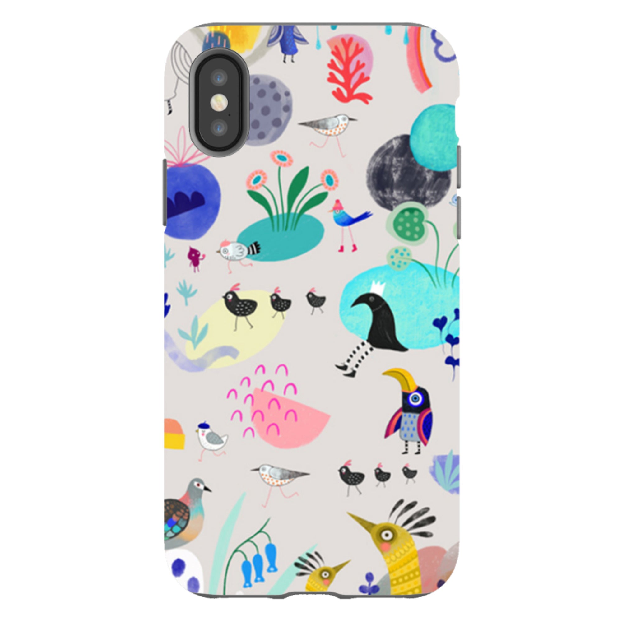 iPhone Tough Case - Crazy Bird By Mia Underwood