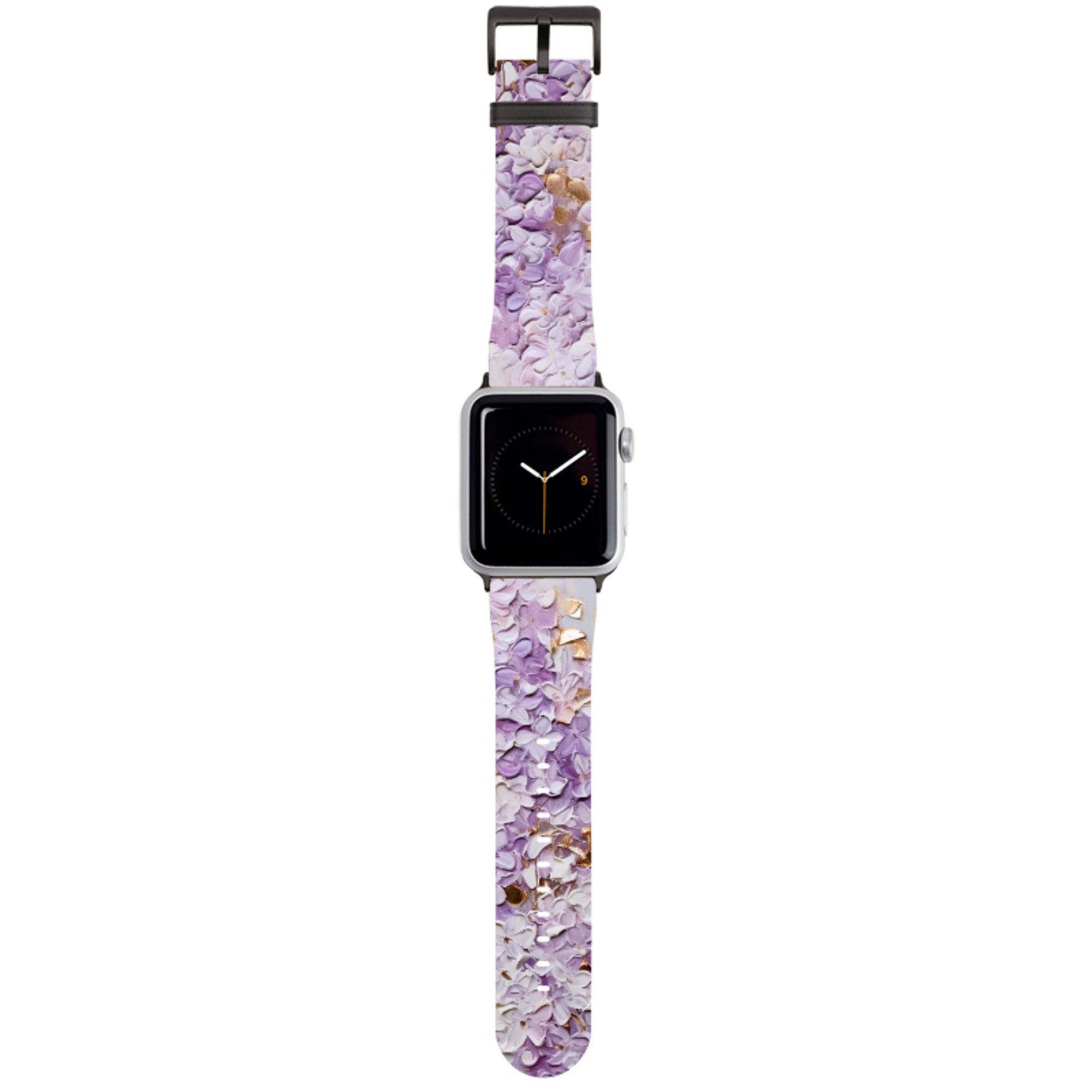Purple Floral Apple Watch Strap