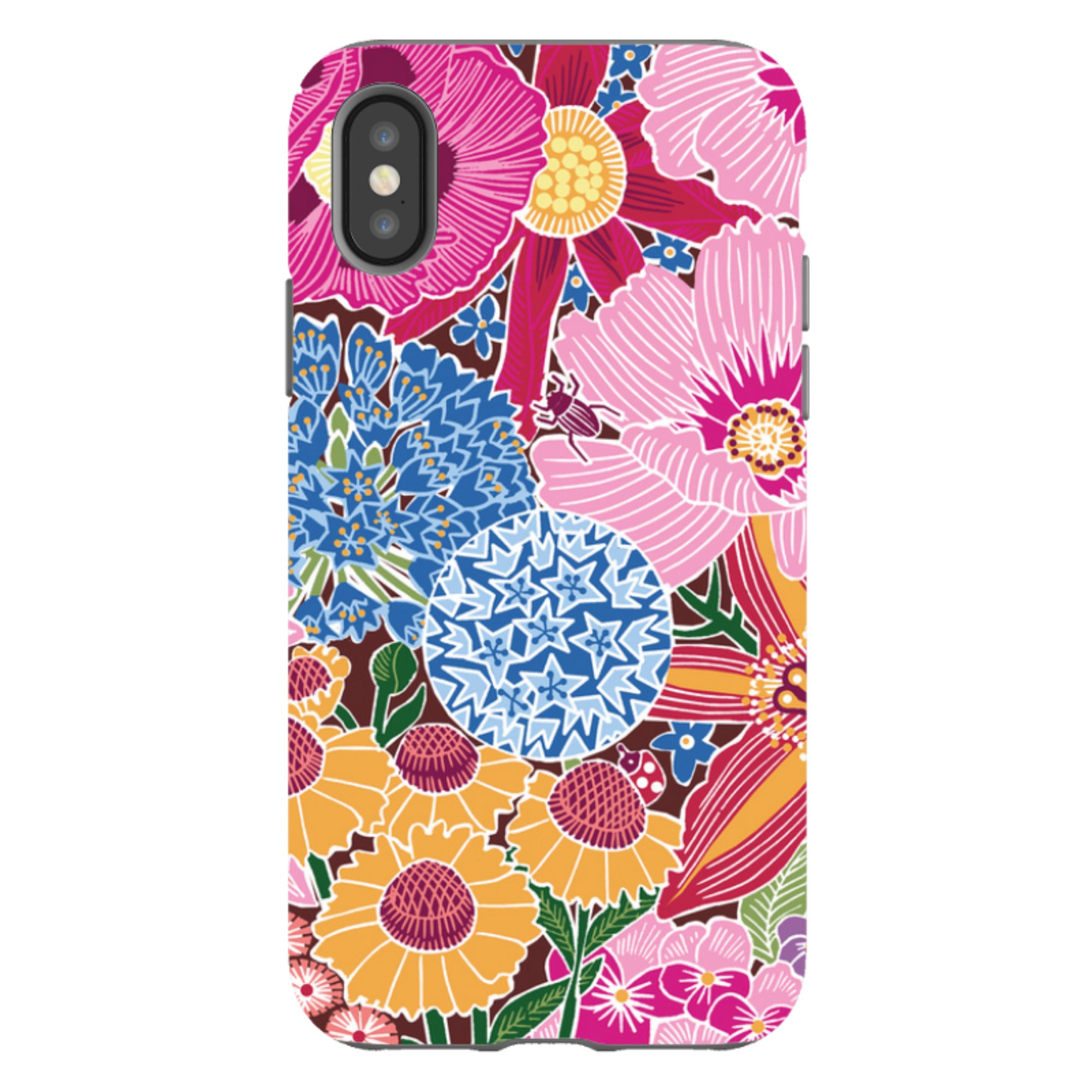 iPhone Tough Case - Jigsaw Floral 2 By Kate Heiss