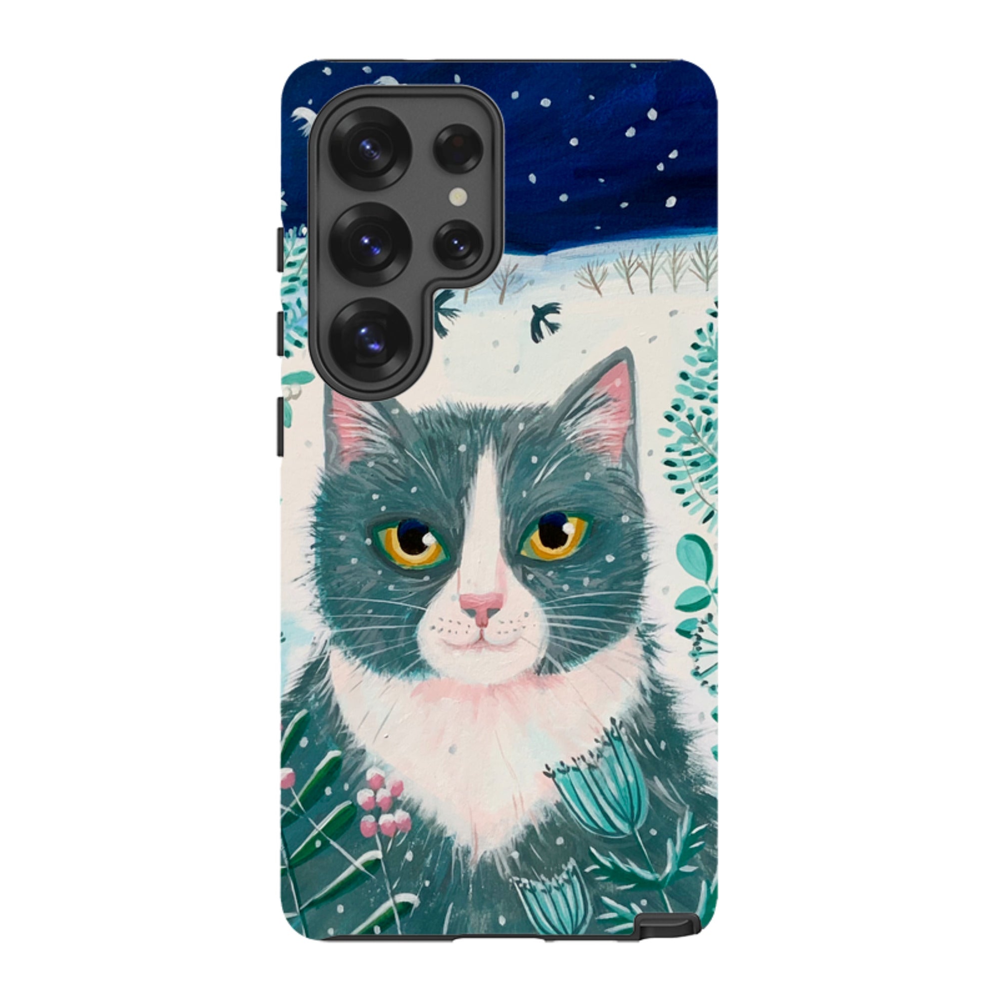 Samsung Tough Case - Xmas Cat By Mary Stubberfield