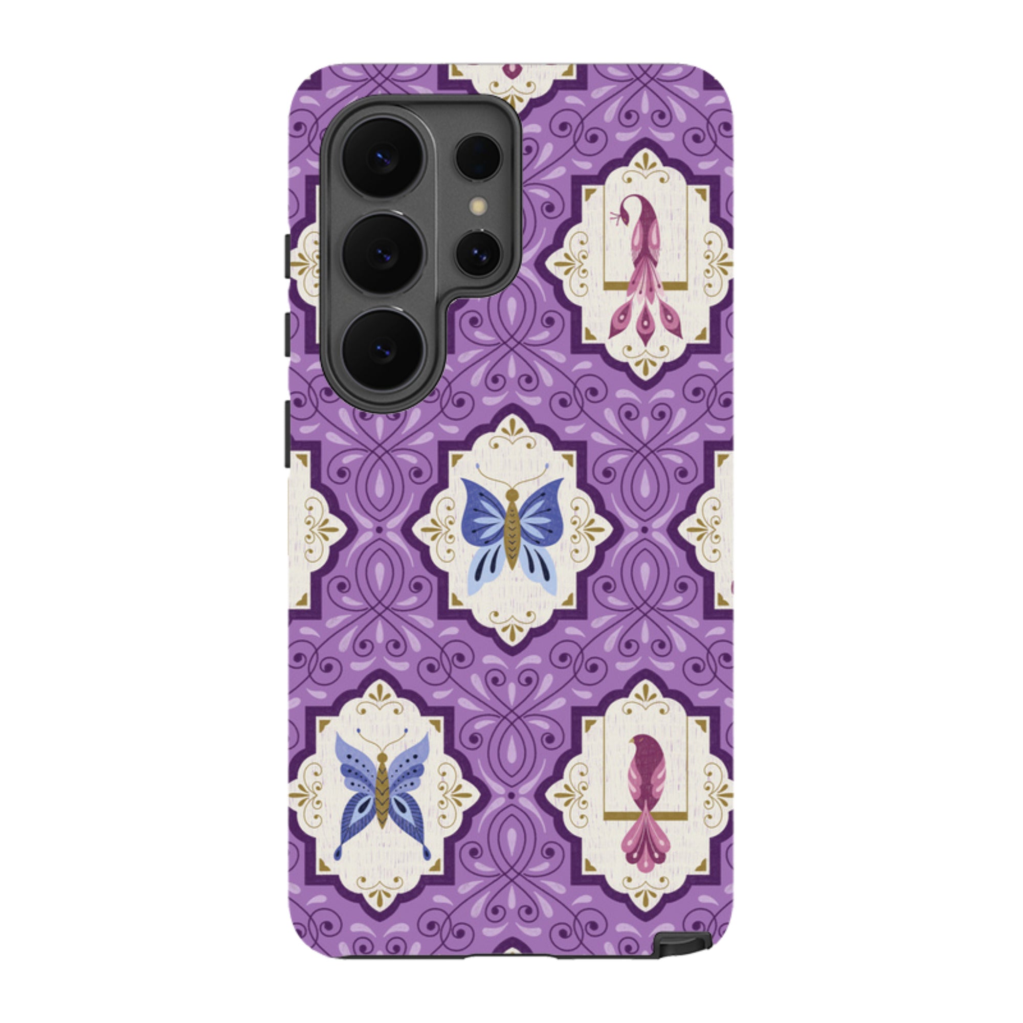 Samsung Tough Case - Wingframes Med Purple By Jenny Zemanek