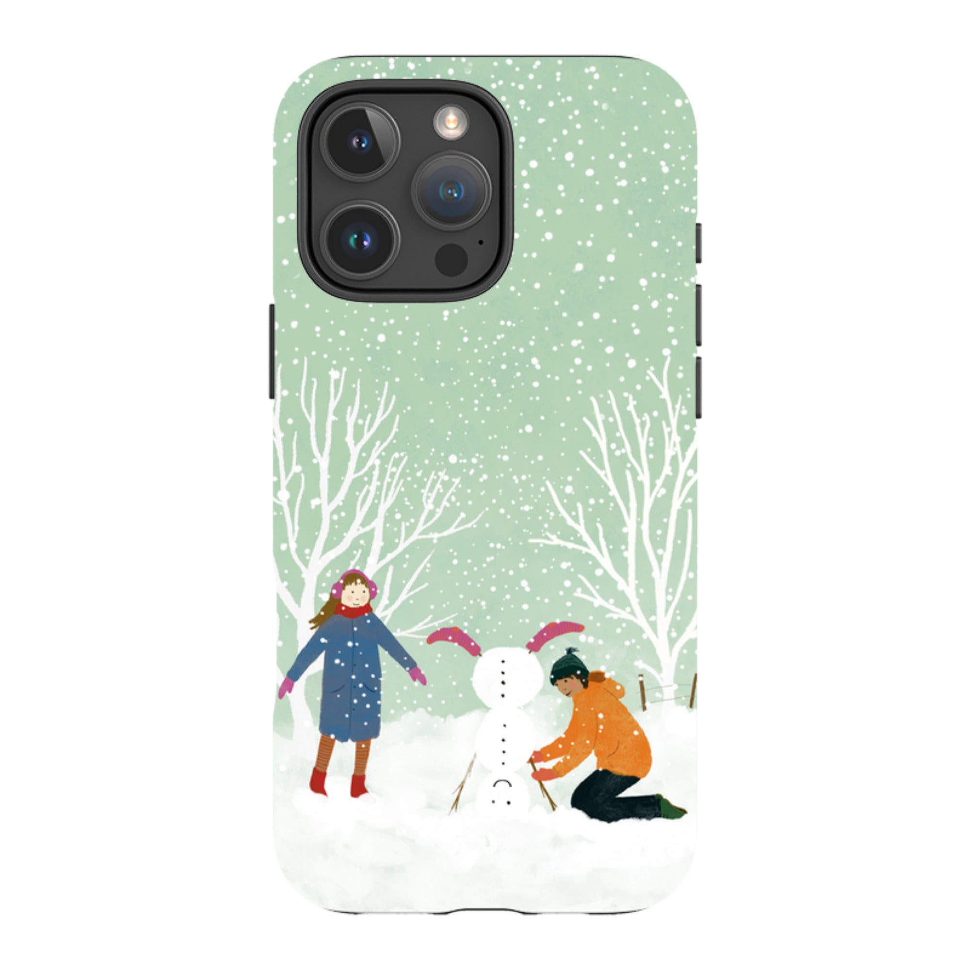 iPhone MagSafe Tough Case -  Snowball Building By Katherine Quinn