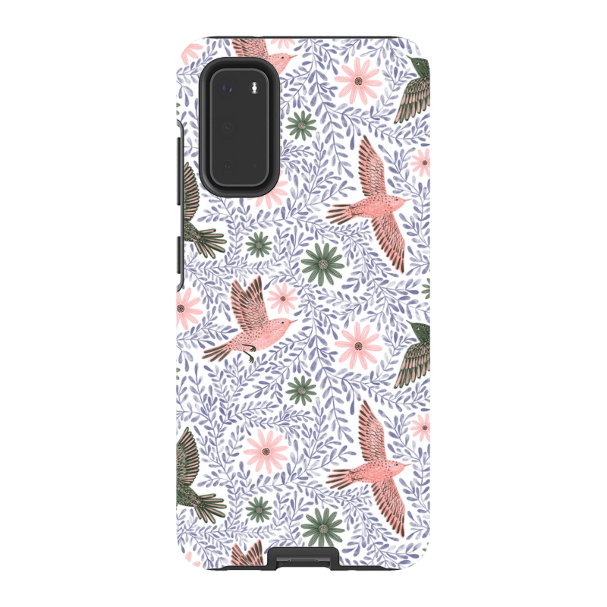 Samsung Tough Case - Bird Pattern Blue By Lee Foster Wilson