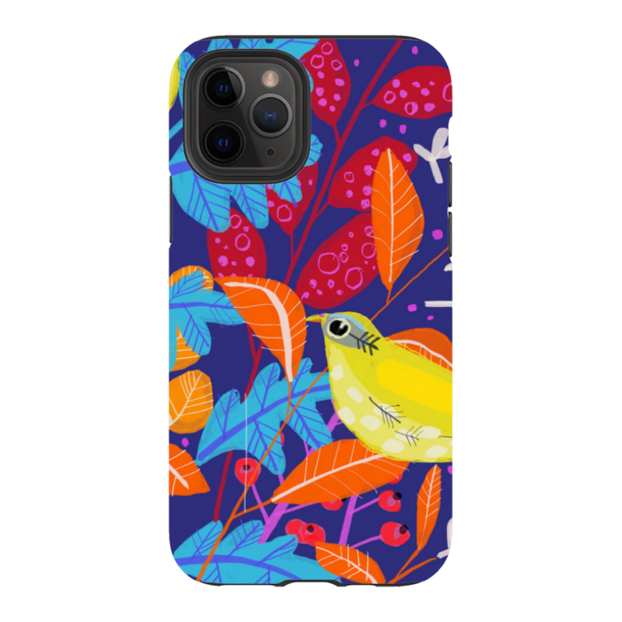 iPhone Tough Case - Yellow Bird By Claire West