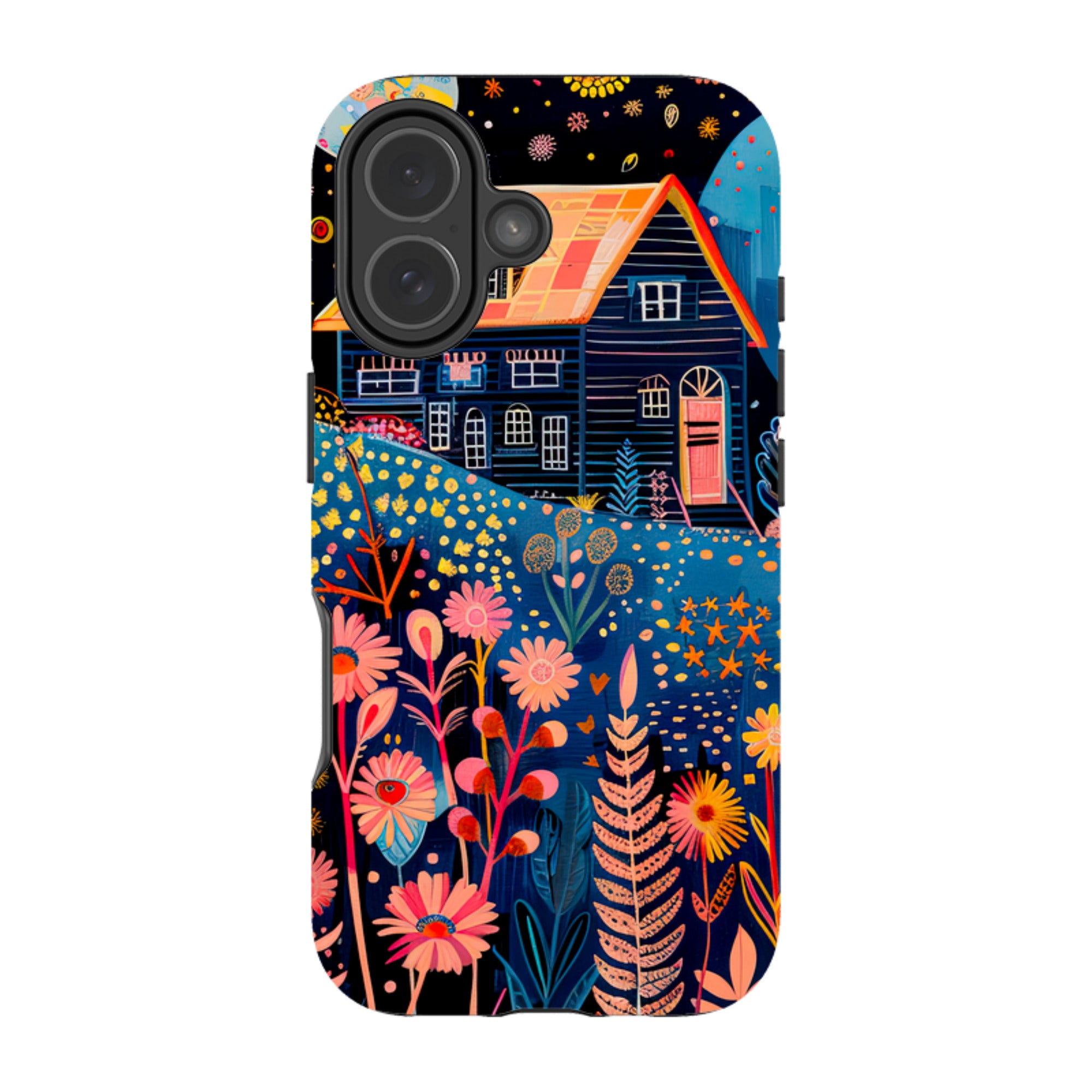 iPhone MagSafe Tough Case - Folk Art House V