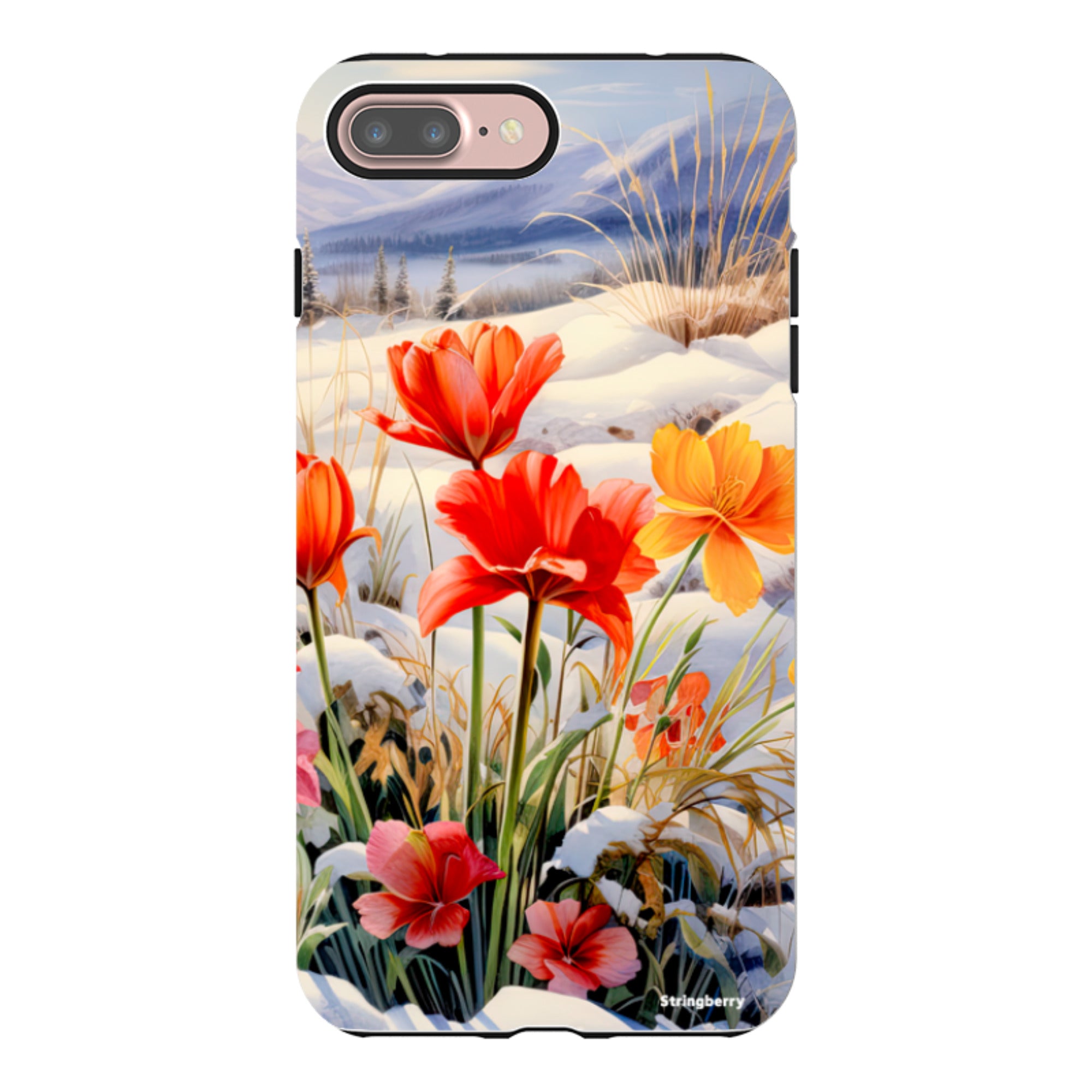 iPhone Tough Case - Winter Wild Flowers III