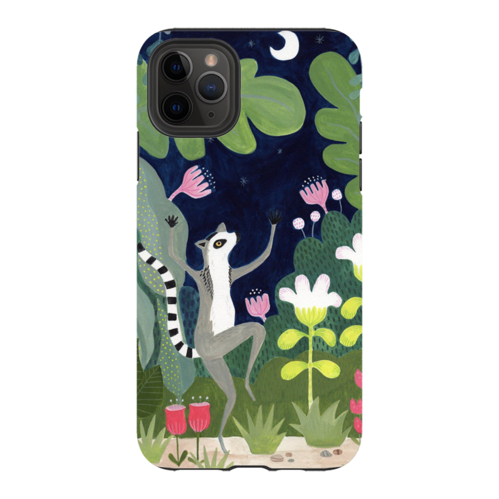 iPhone Tough Case - Dancing Lemur By Bex Parkin