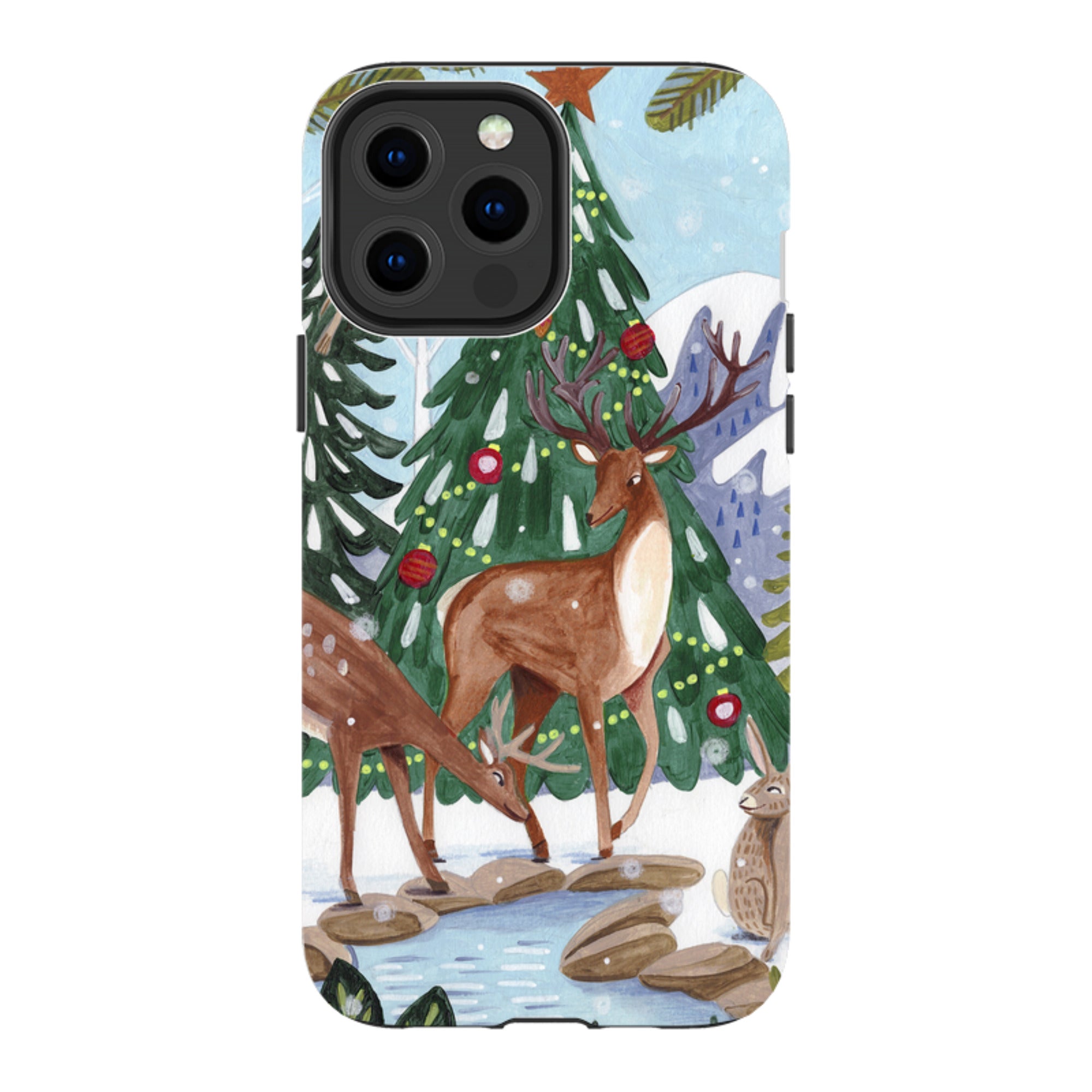 iPhone Tough Case - Winter Forest By Caroline Bonne Muller