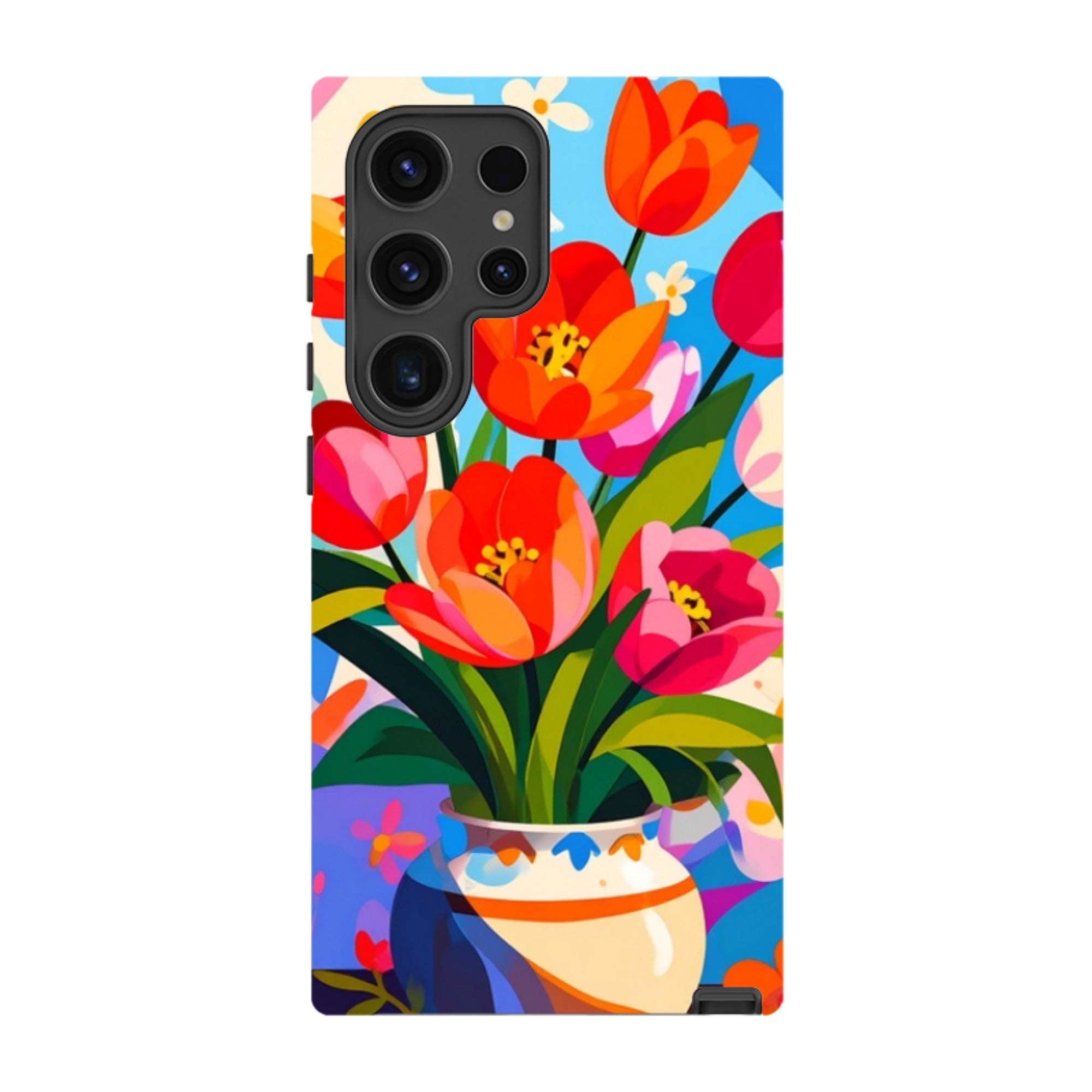 Samsung Tough Case - Tulip Pot Floral
