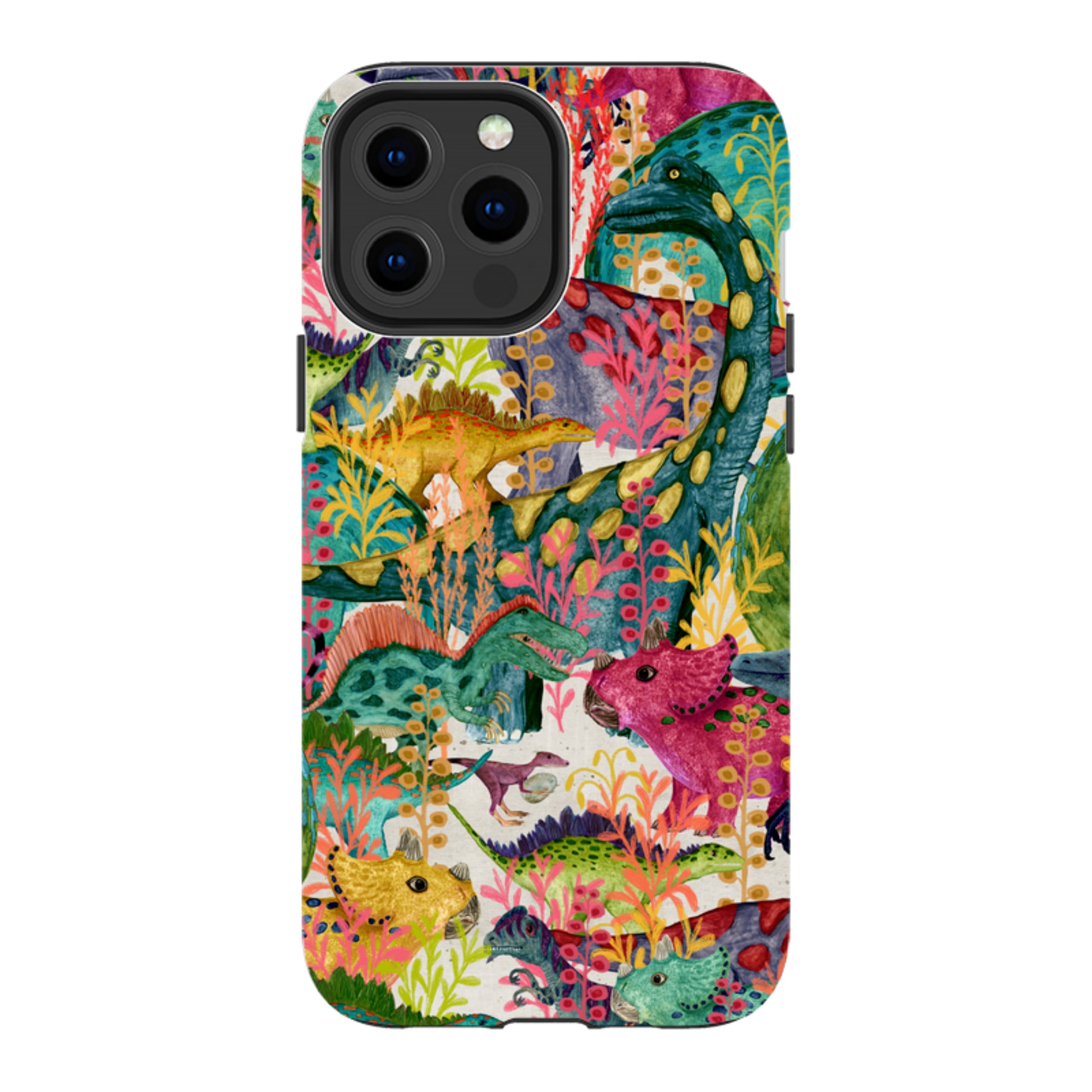 iPhone Tough Case - Dinosaur Jamboree By Katherine Quinn