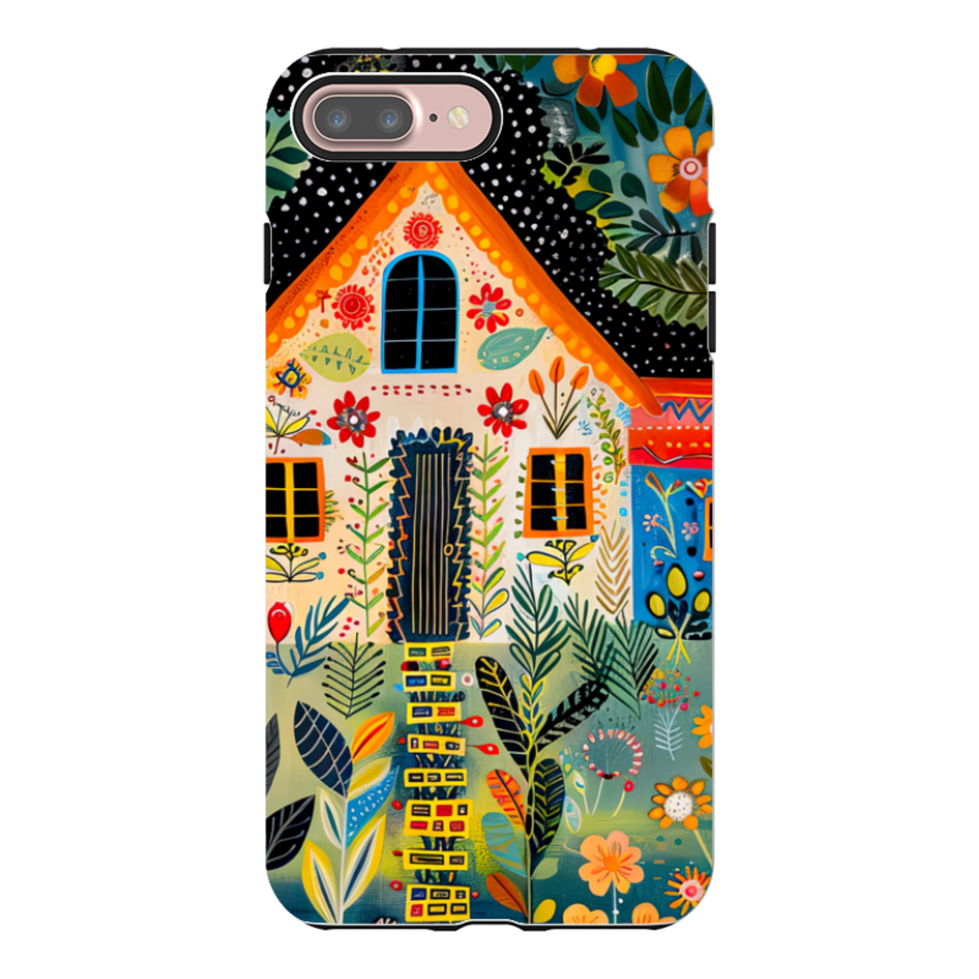 iPhone Case - Folk Art House II