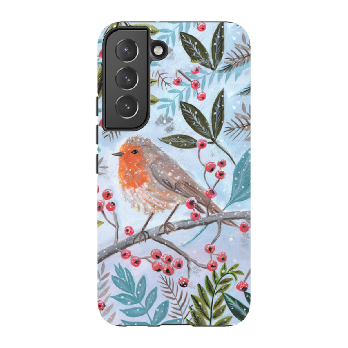 Samsung Tough Case - Robin With Berries By Mary Stubberfield