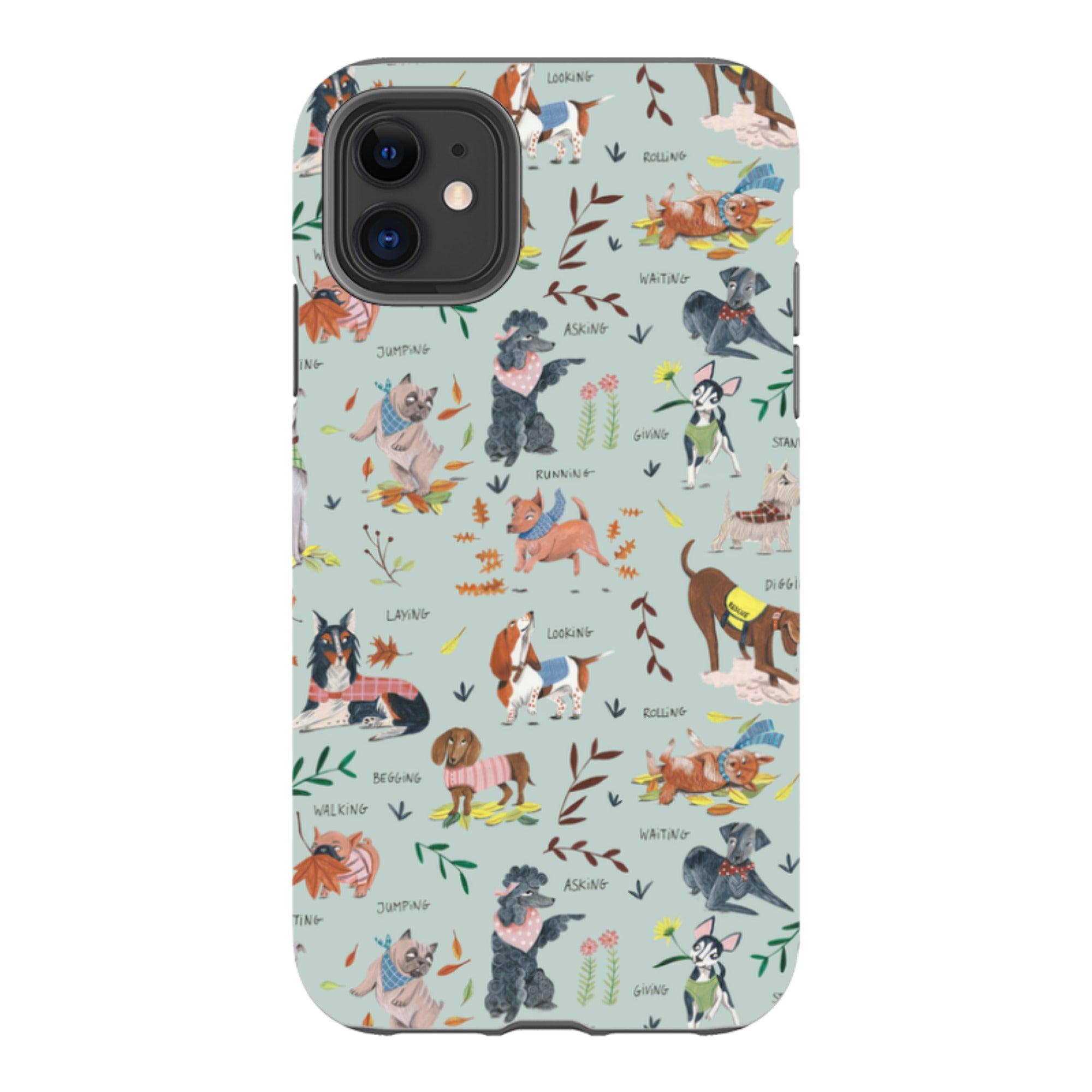 iPhone Tough Case - Dog Pattern II By Caroline Bonne Muller