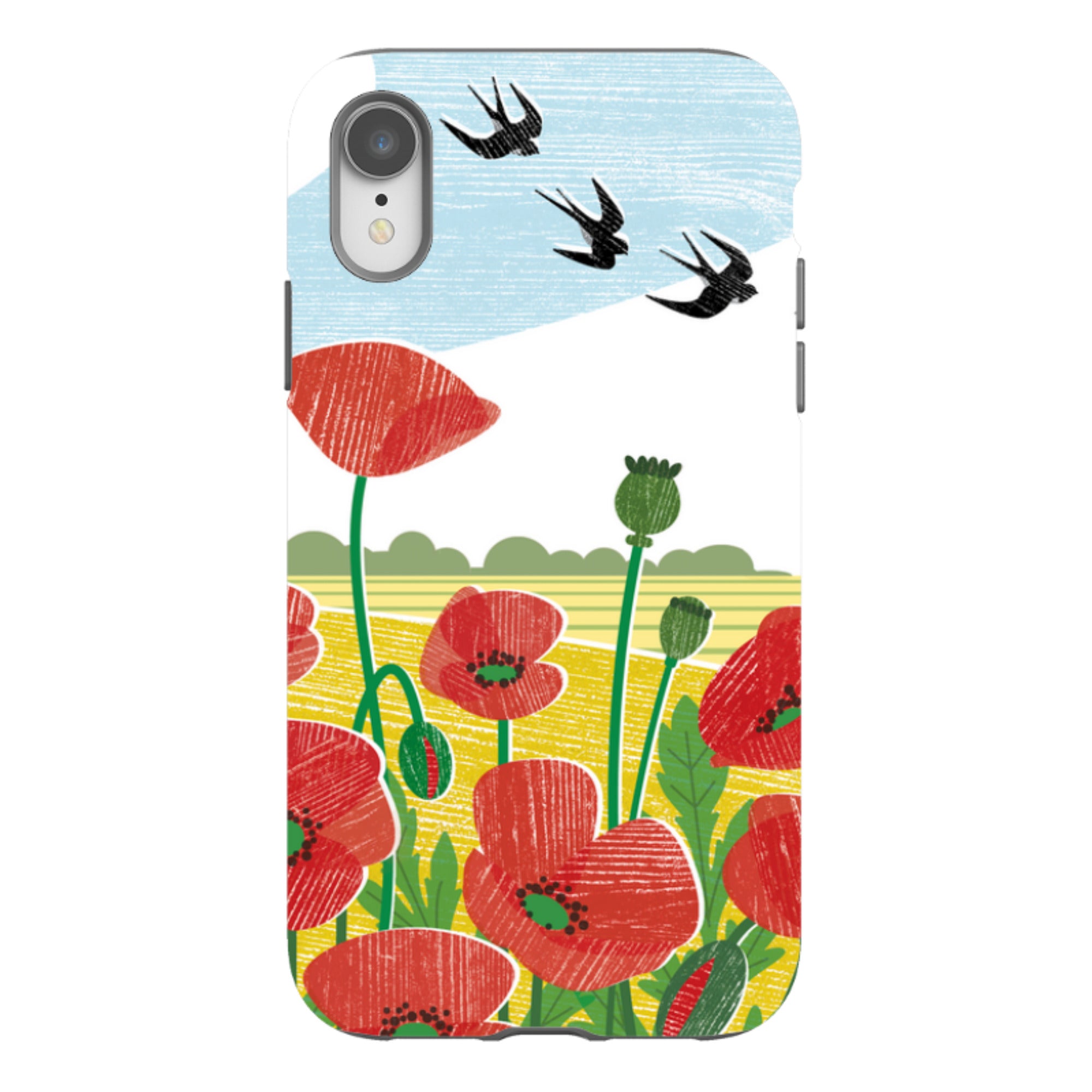 iPhone Tough Case - Poppy Fields By Liane Payne