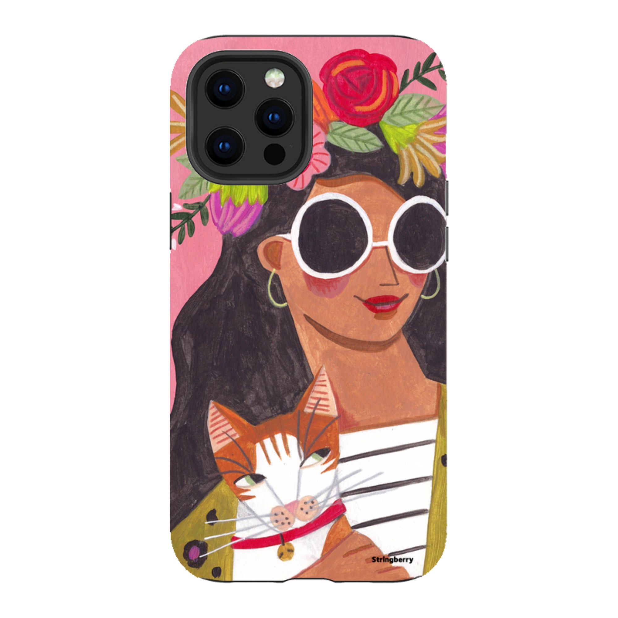 iPhone Tough Case - Woman & Cat By Caroline Bonne Muller