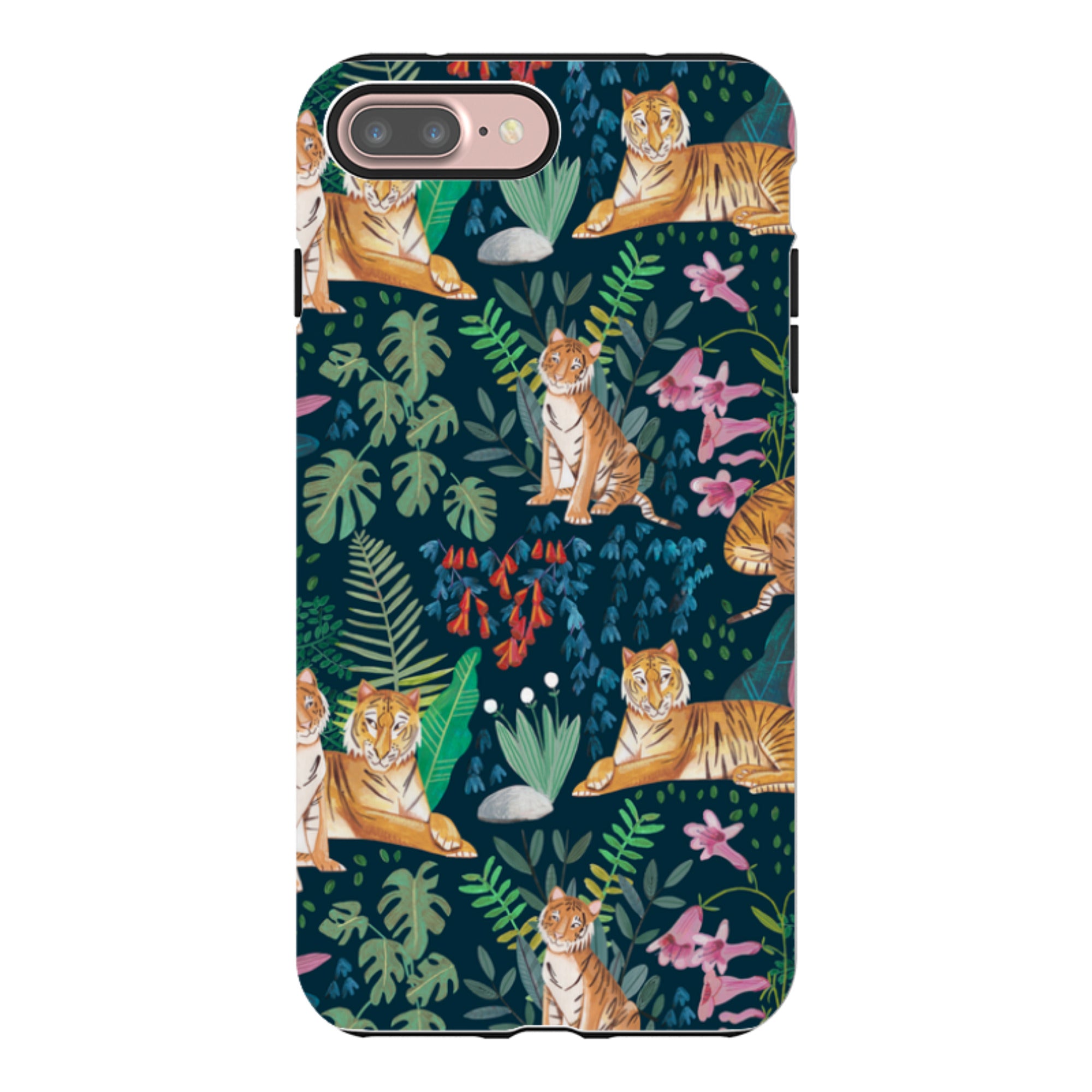 iPhone Tough Case - Tiger Pattern II By Caroline Bonne Muller