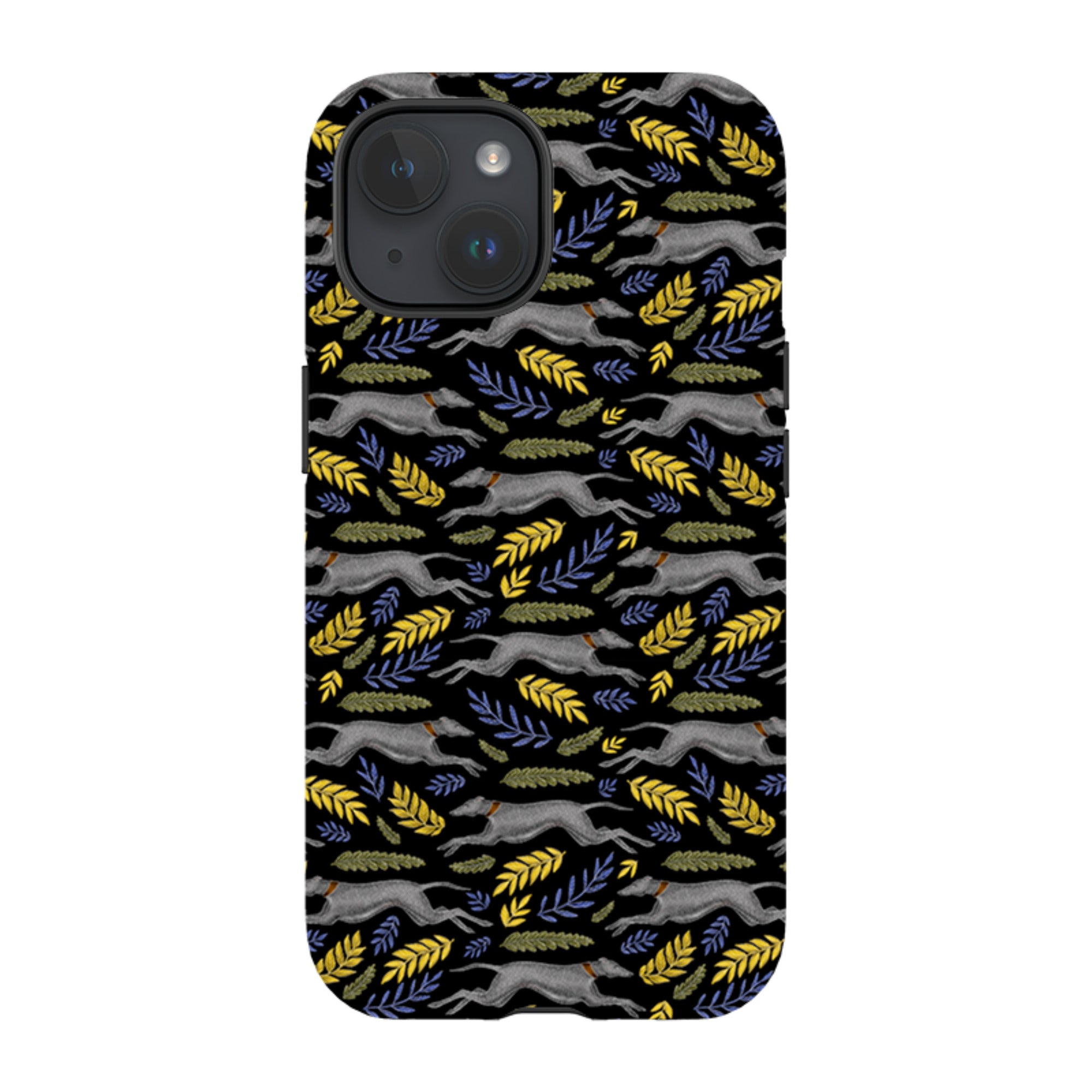 iPhone Tough Case - Greyhound Pattern By Catherine Rowe