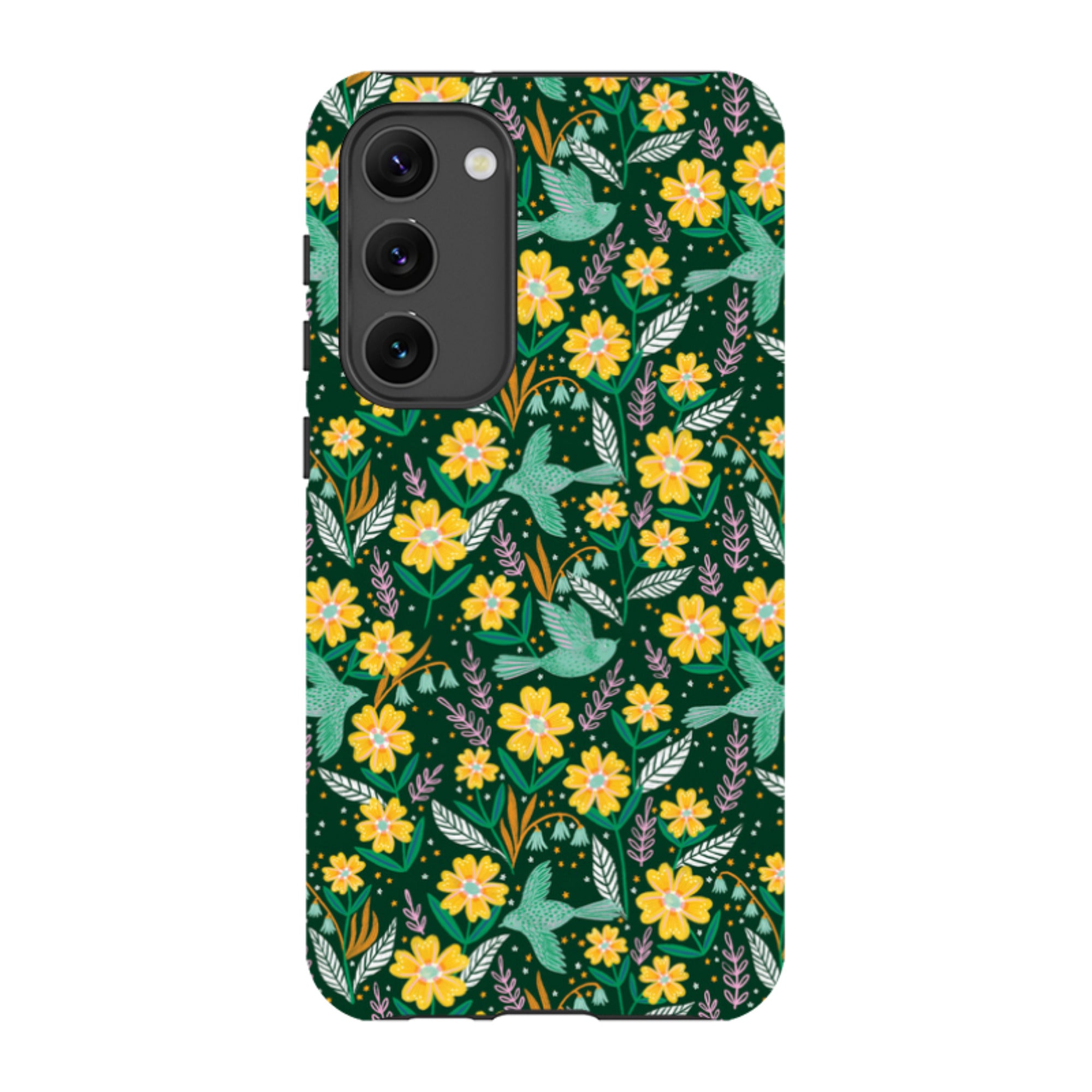 Samsung Tough Case - Sweet Birds Green By Lee Foster Wilson