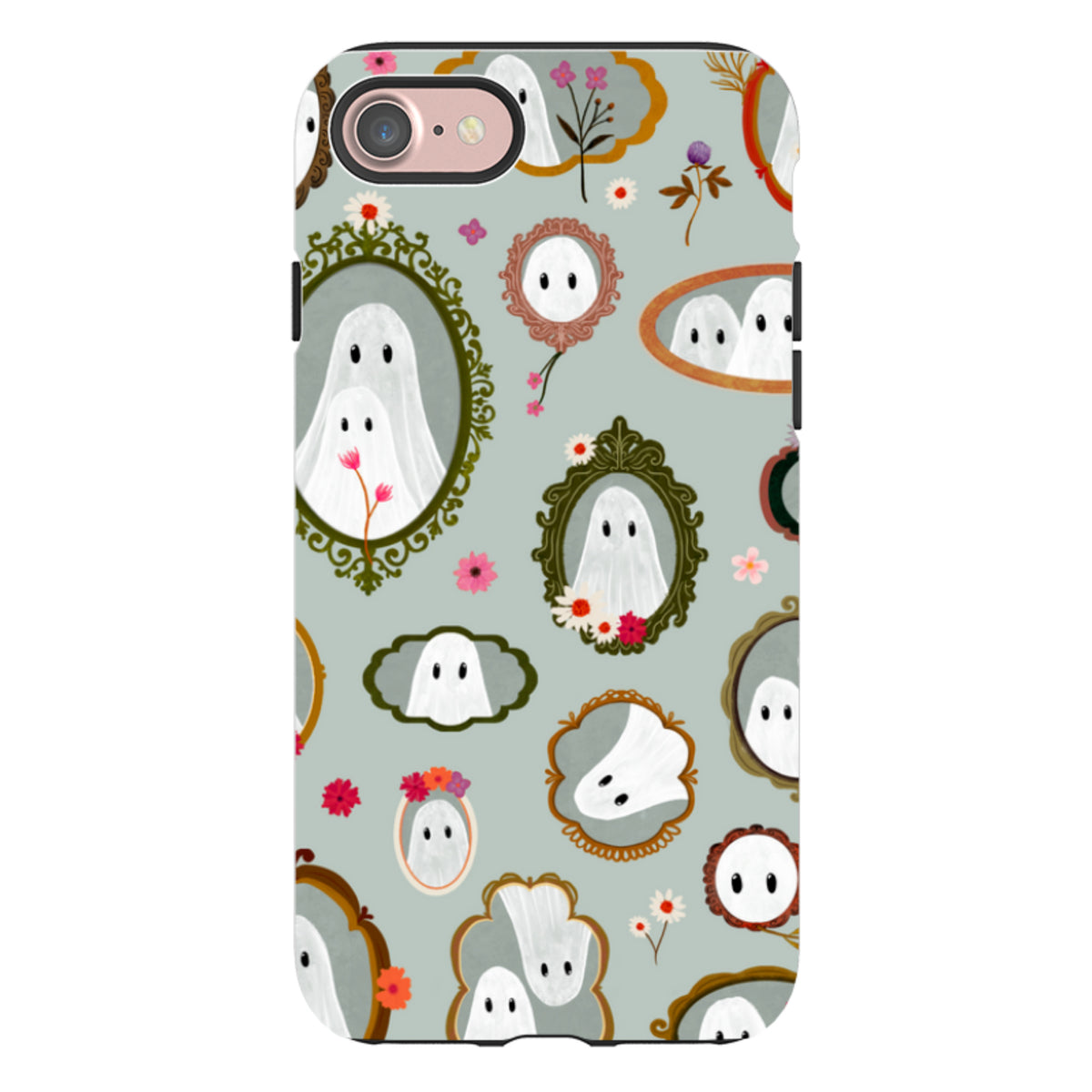 iPhone Tough Case - Framed Ghosts - Dusty Gourd By Katherine Quinn
