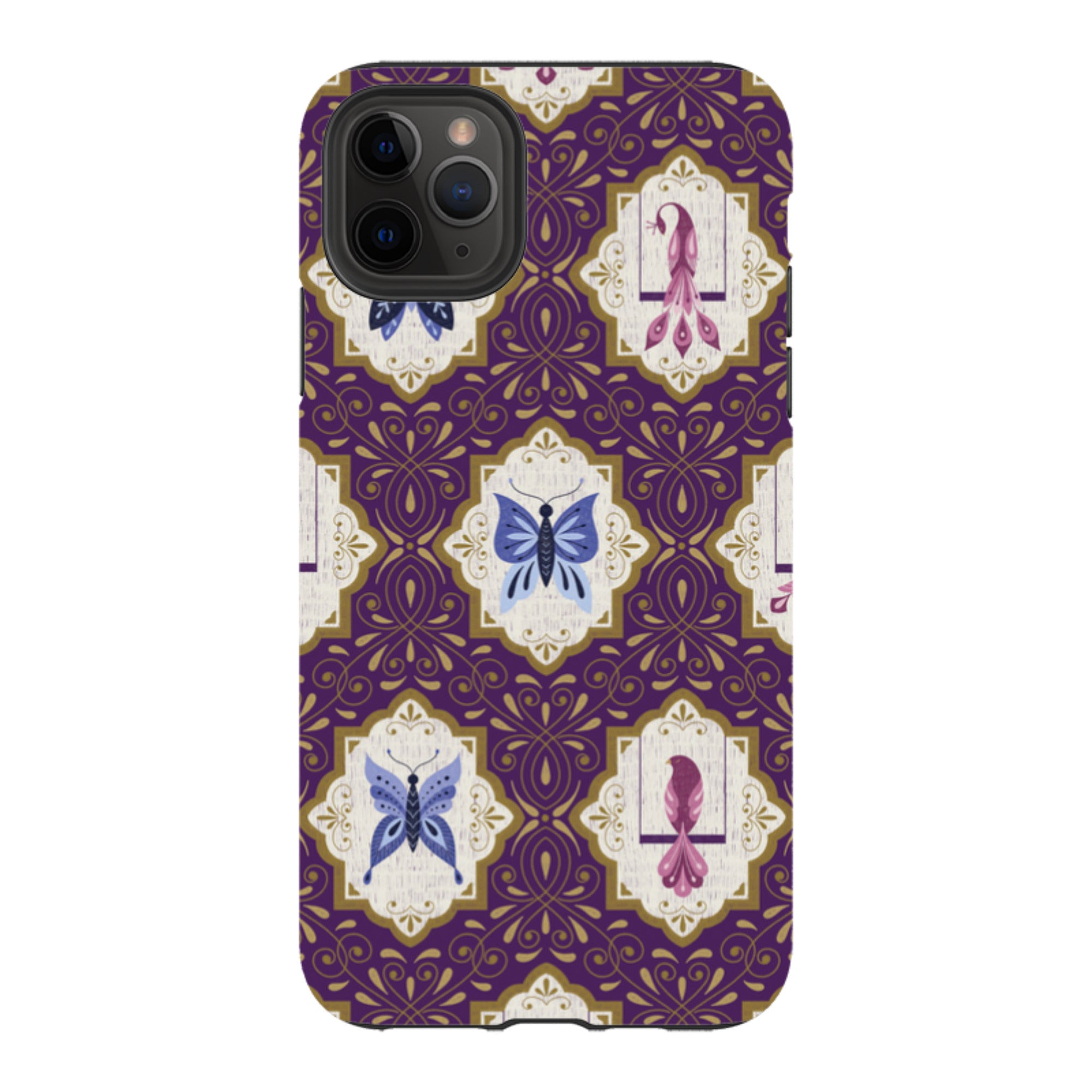 iPhone Tough Case - Wingframes Purple By Jenny Zemanek
