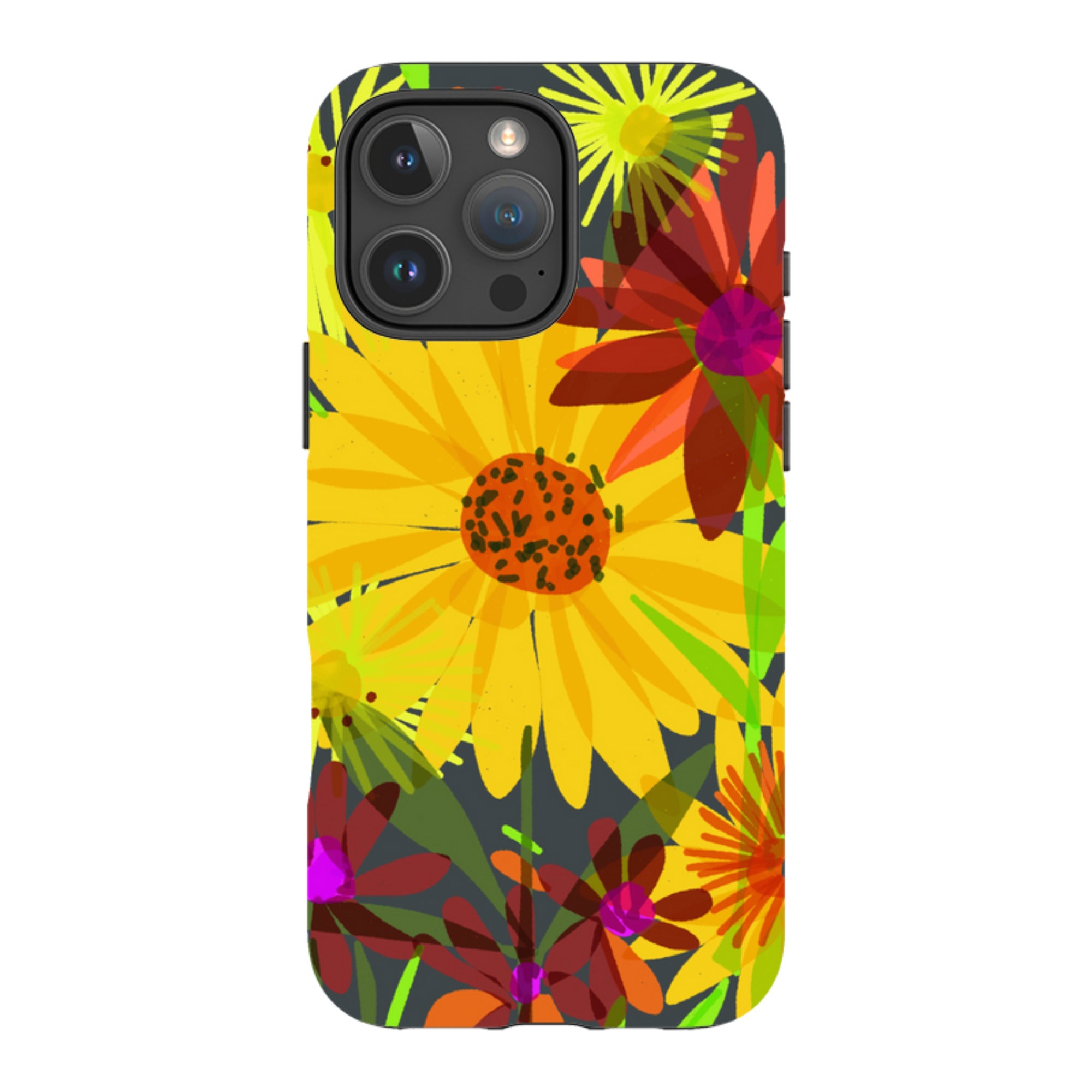iPhone Tough Case - Sunflowers By Sarah Campbell