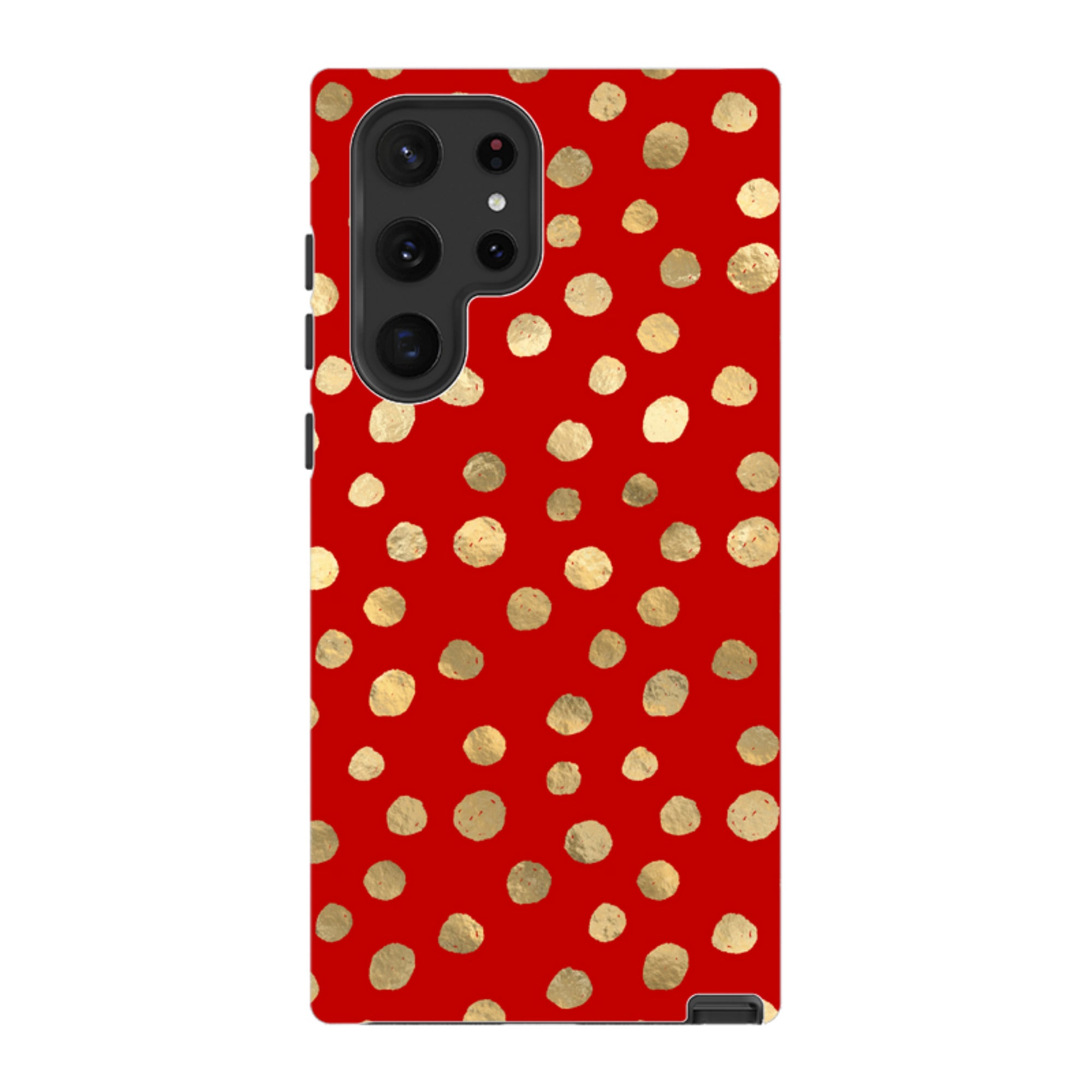 Samsung Tough Case - Burgundy and Gold Stars