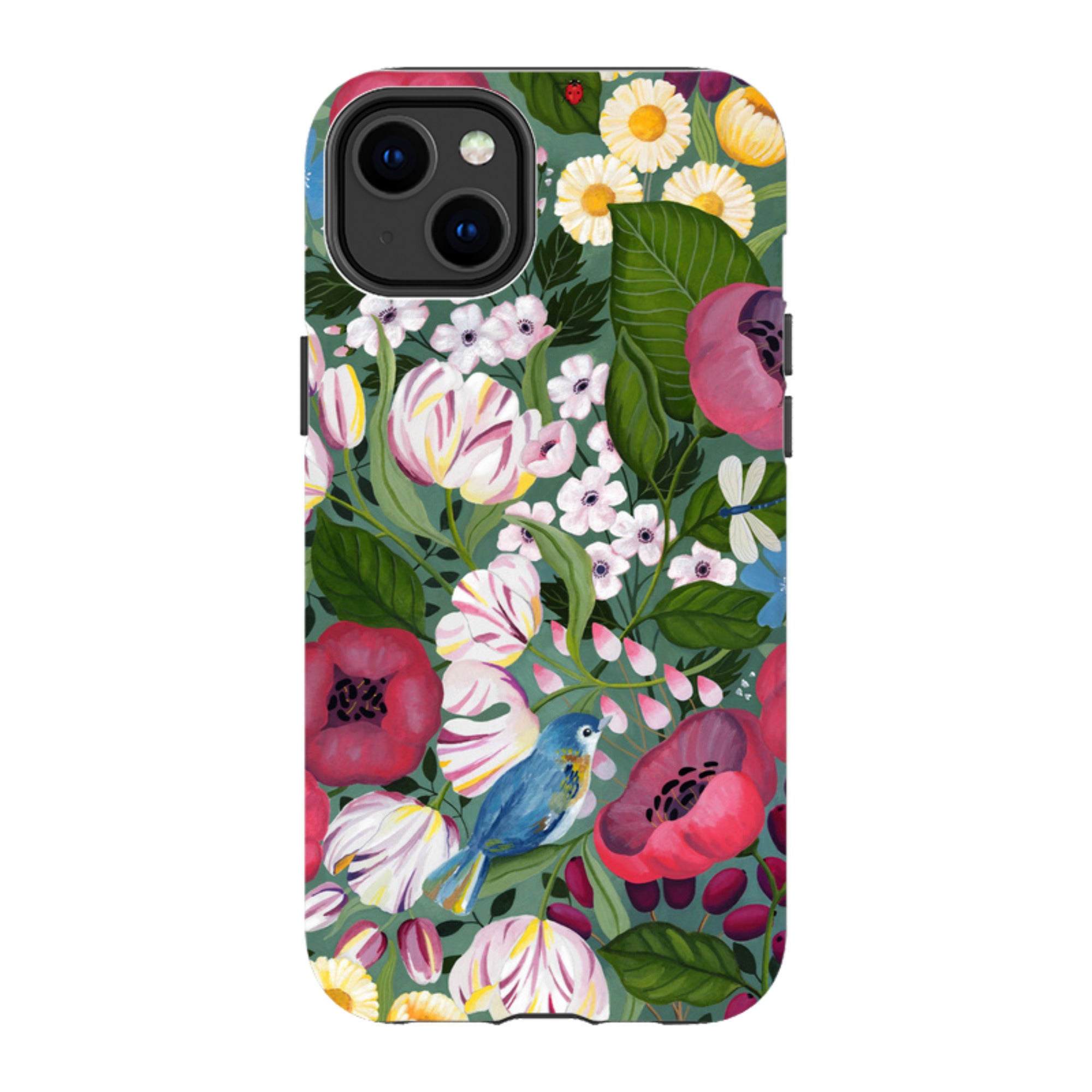 iPhone Tough Case - Bluebird Flowers By Bex Parkin