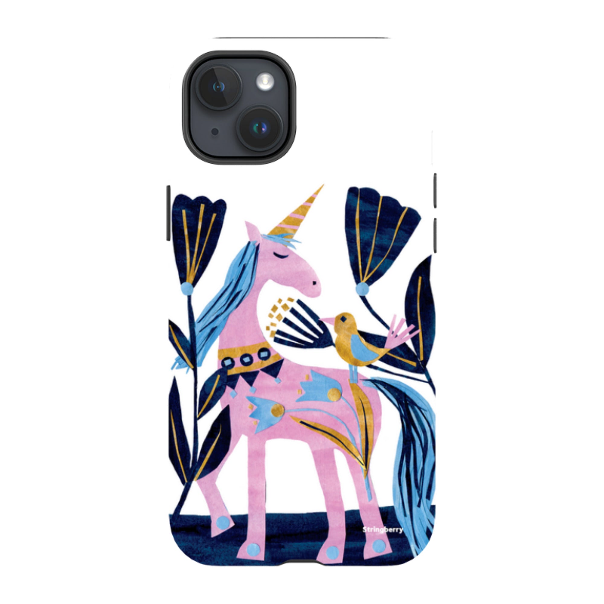 iPhone Tough Case - Lilac Unicorn By Tracey English