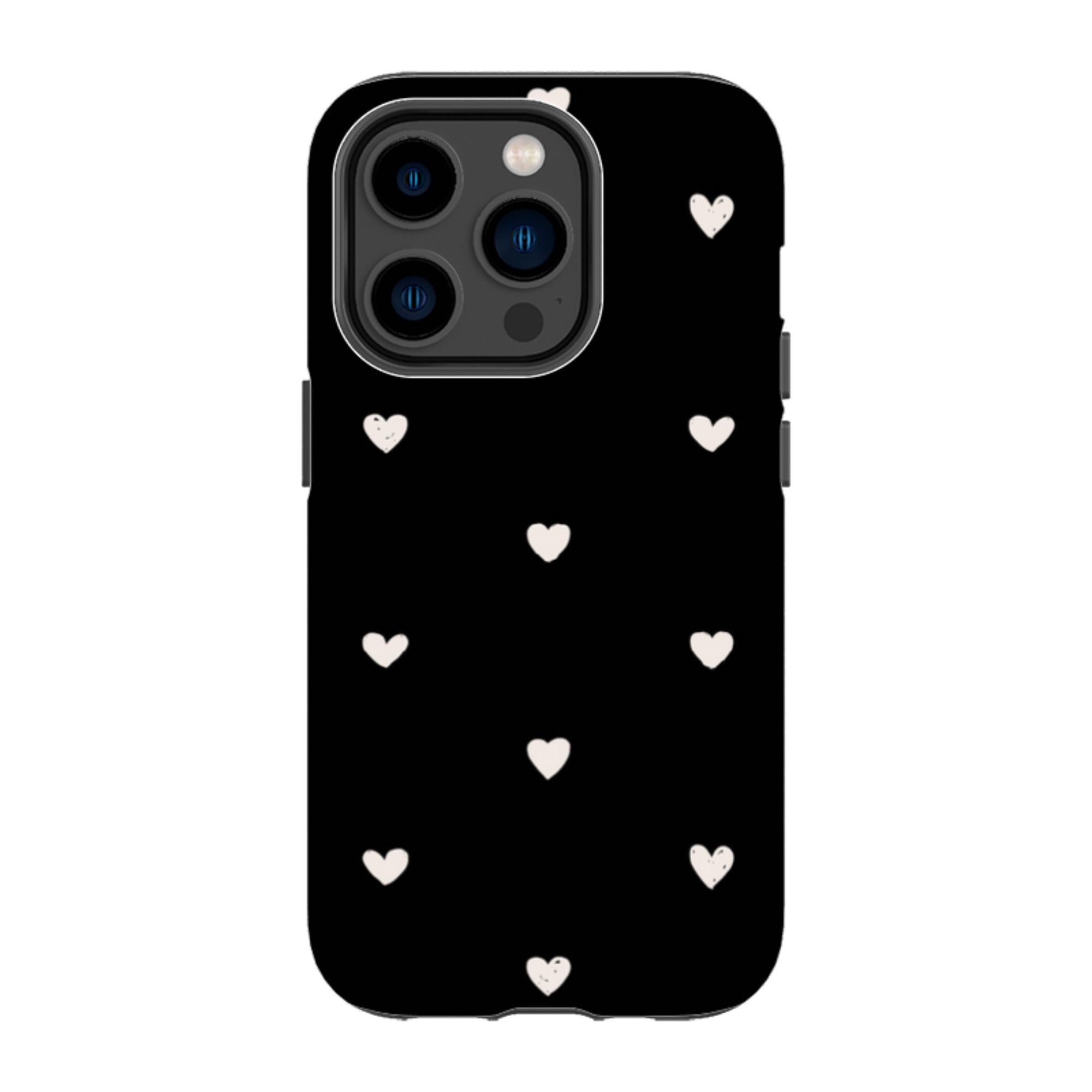 iPhone MagSafe Tough Case -  Hearts Black