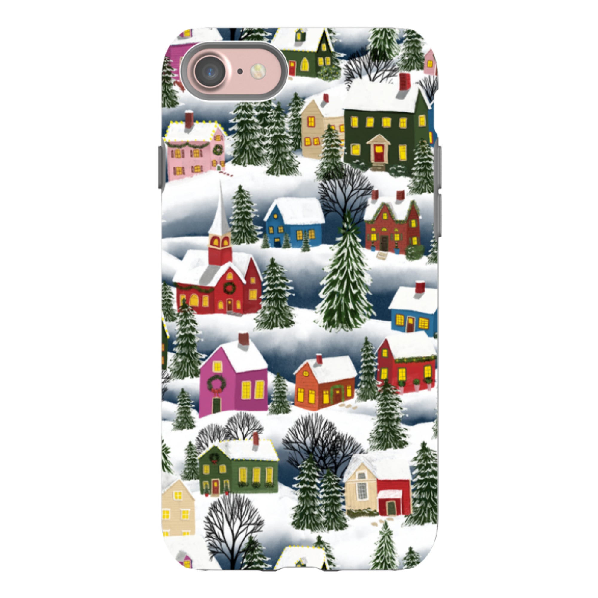 iPhone Tough Case - Advent Street Town By Abby Jacobs