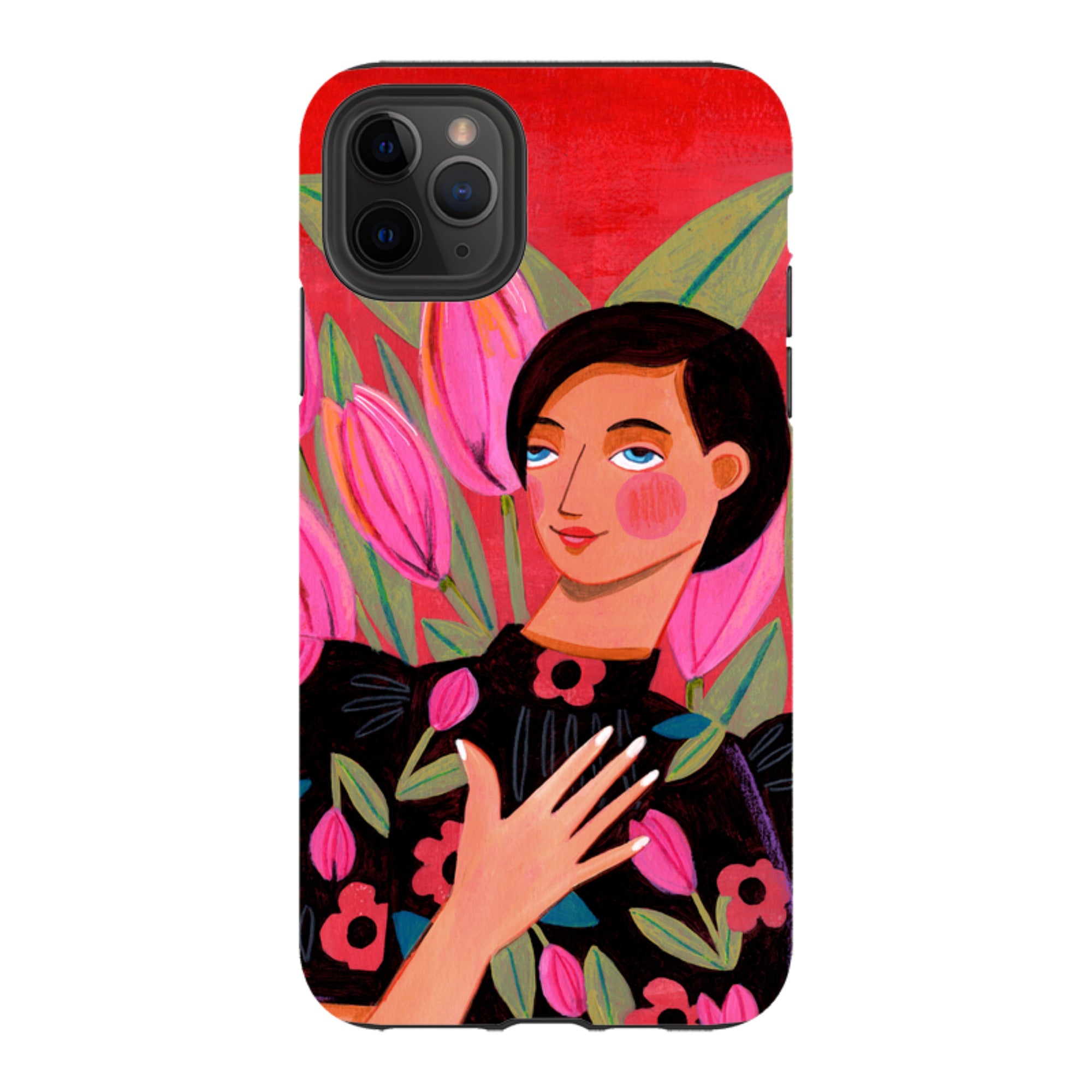 iPhone Tough Case - Tulip Woman By Caroline Bonne Muller