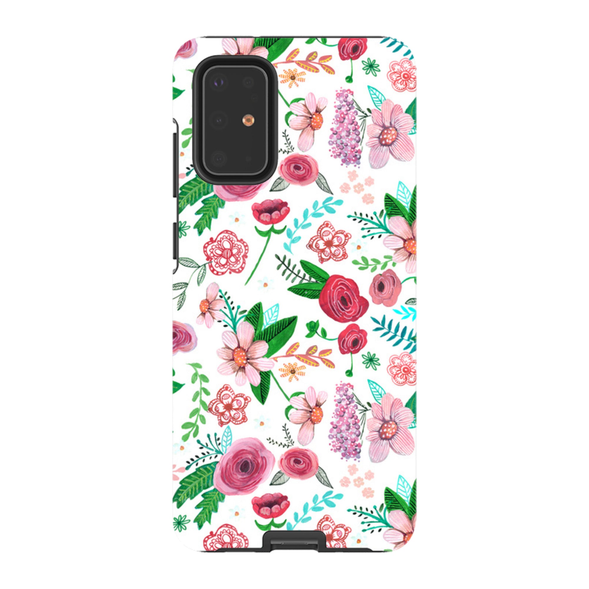 Samsung Tough Case - White Floral By Caroline Bonne Muller