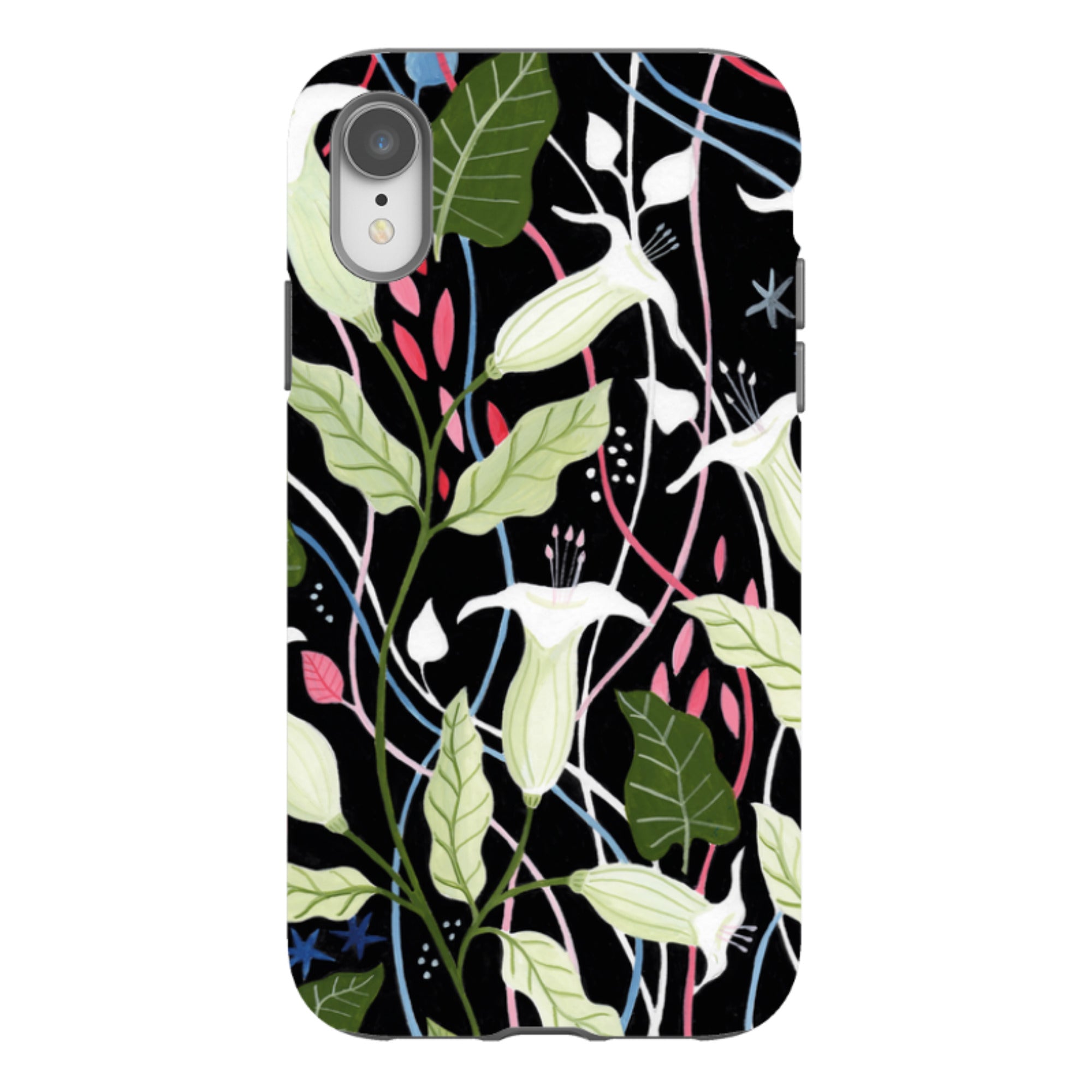 iPhone Tough Case - Trumpet Flowers By Bex Parkin