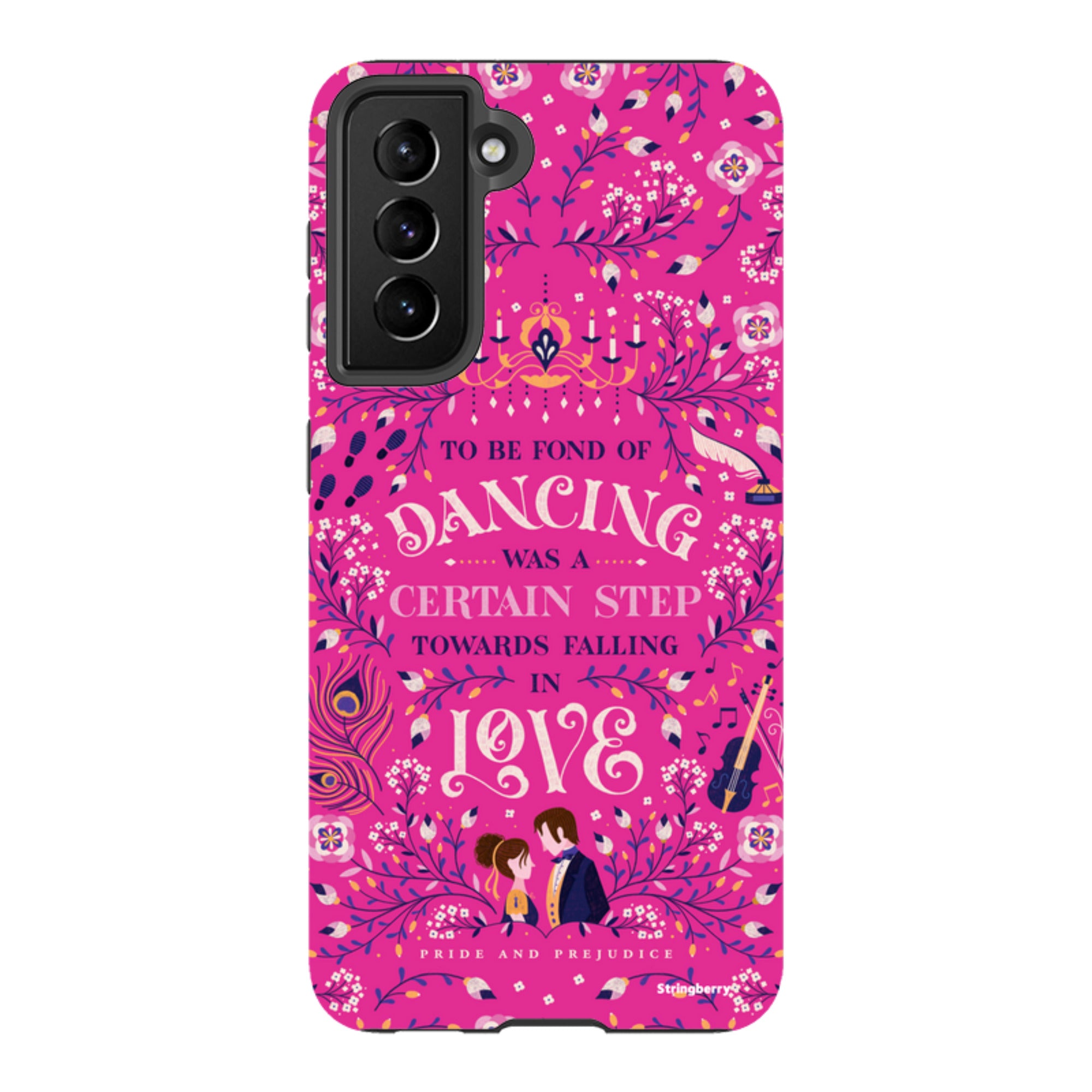 Samsung Tough Case - Pride And Prejudice Pink By Jenny Zemanek