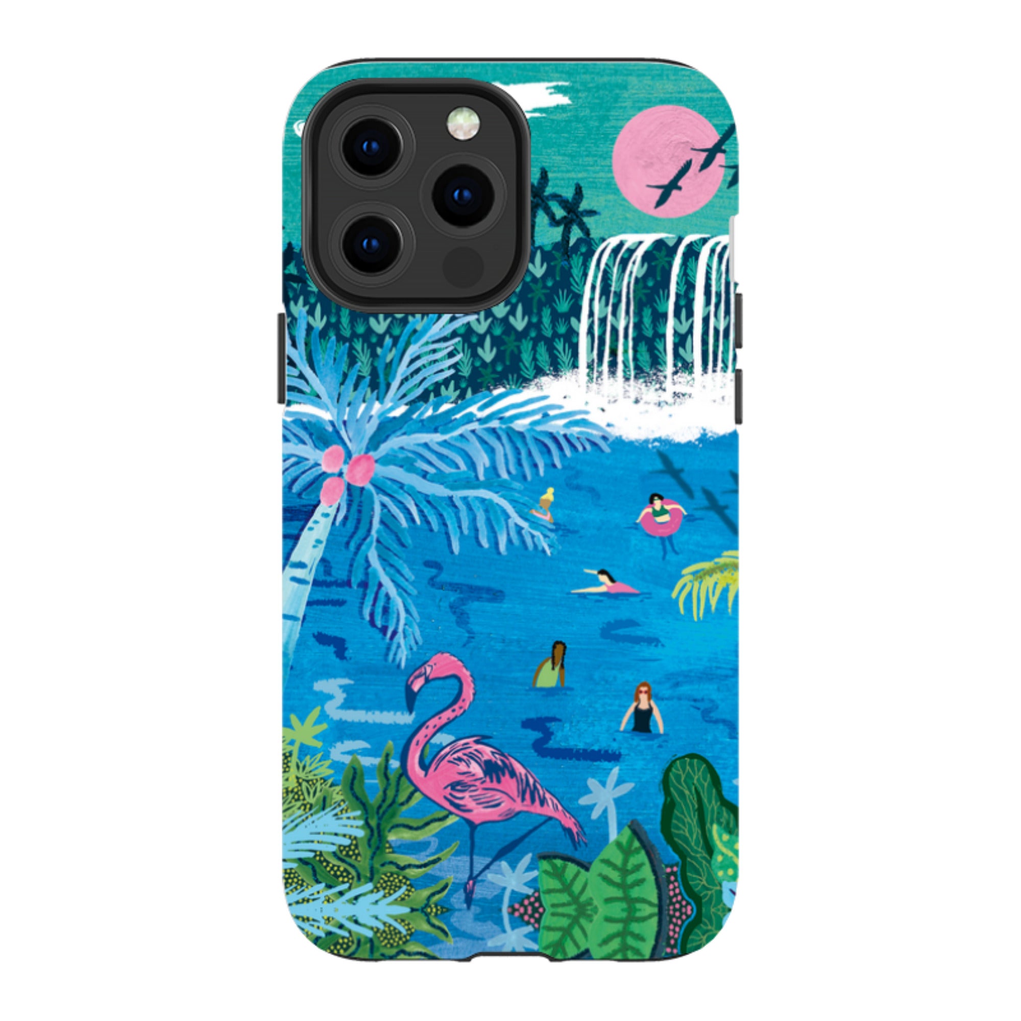 iPhone Tough Case - Palm Pool By Emma Frances Grant