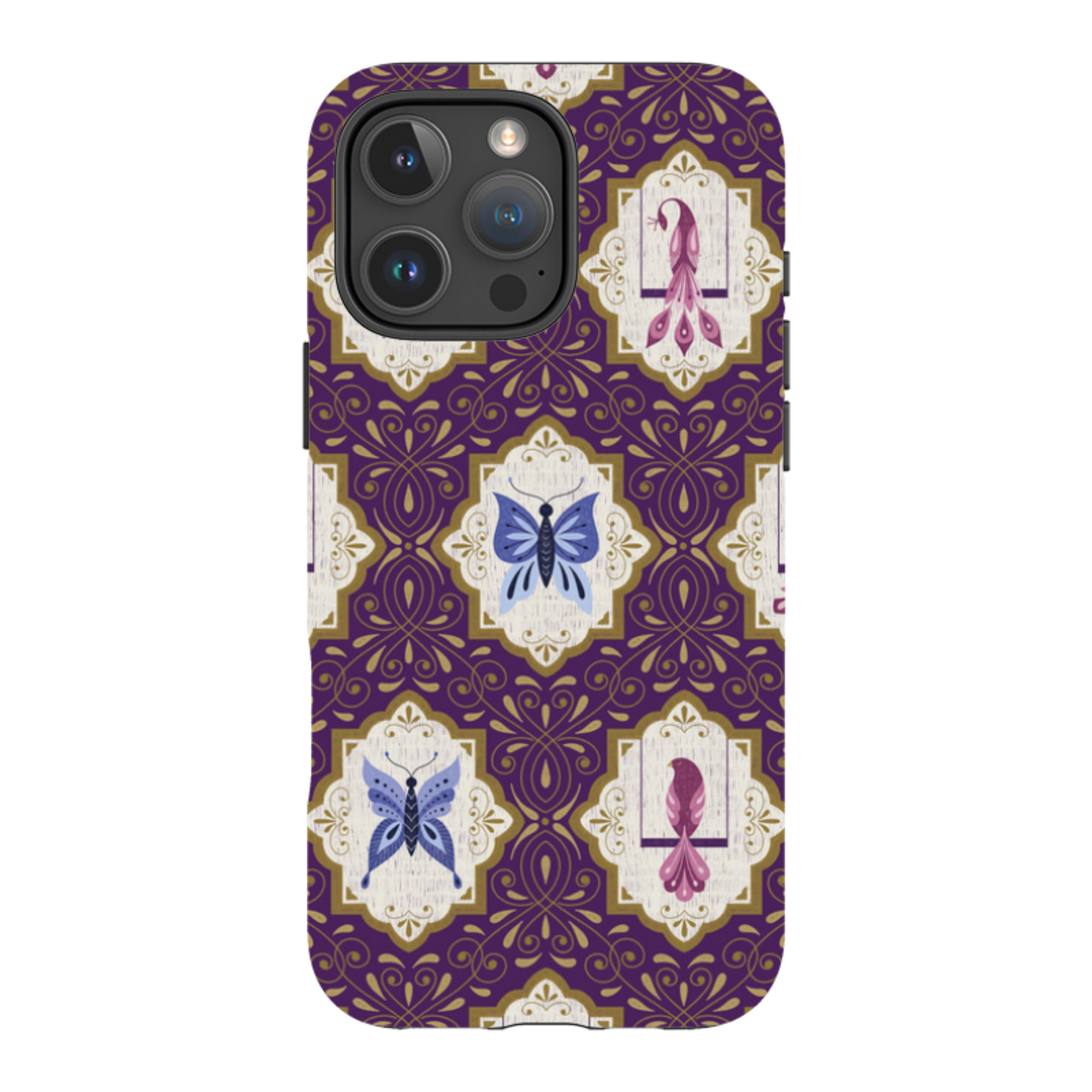 iPhone MagSafe Tough Case -  Wingframes Purple By Jenny Zemanek