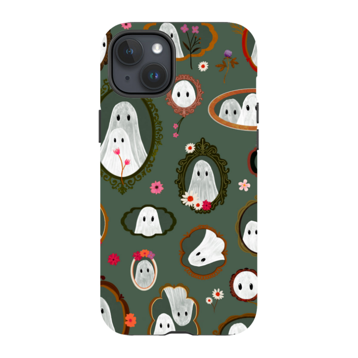 iPhone Tough Case - Framed Ghosts - Pine By Katherine Quinn