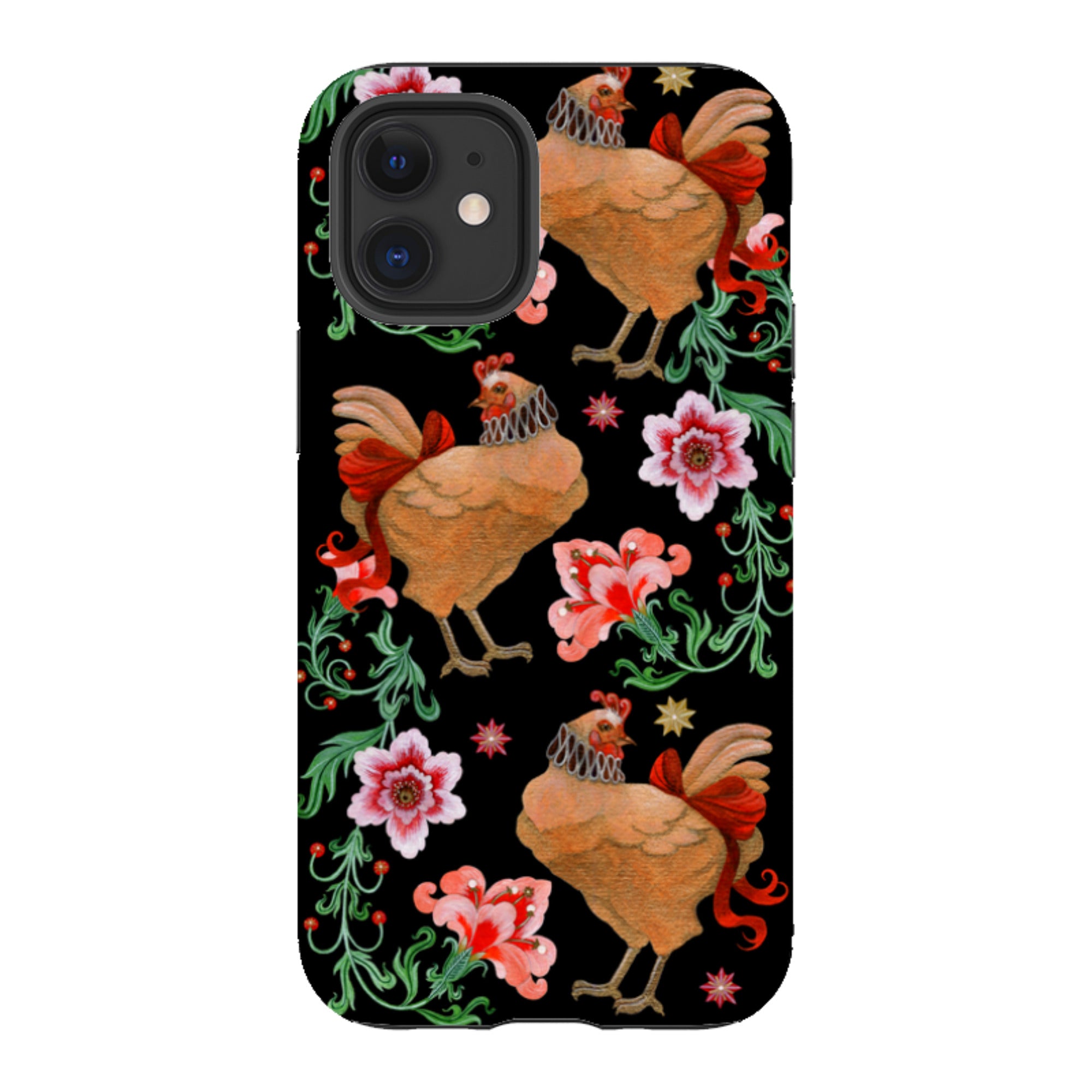 iPhone Tough  Case - Three French Hens By Maria Matos